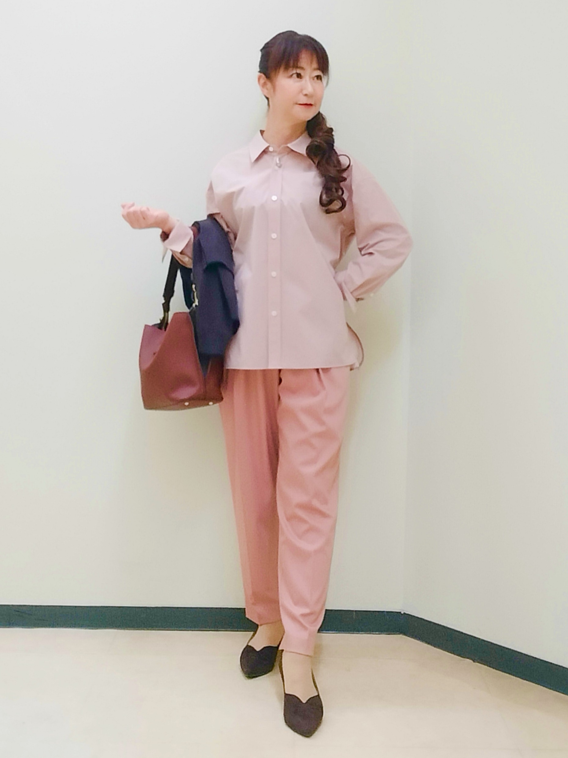 花さんの「Reflect｜【羽織◎】オフボディシルエットシャツ」を使ったコーディネート