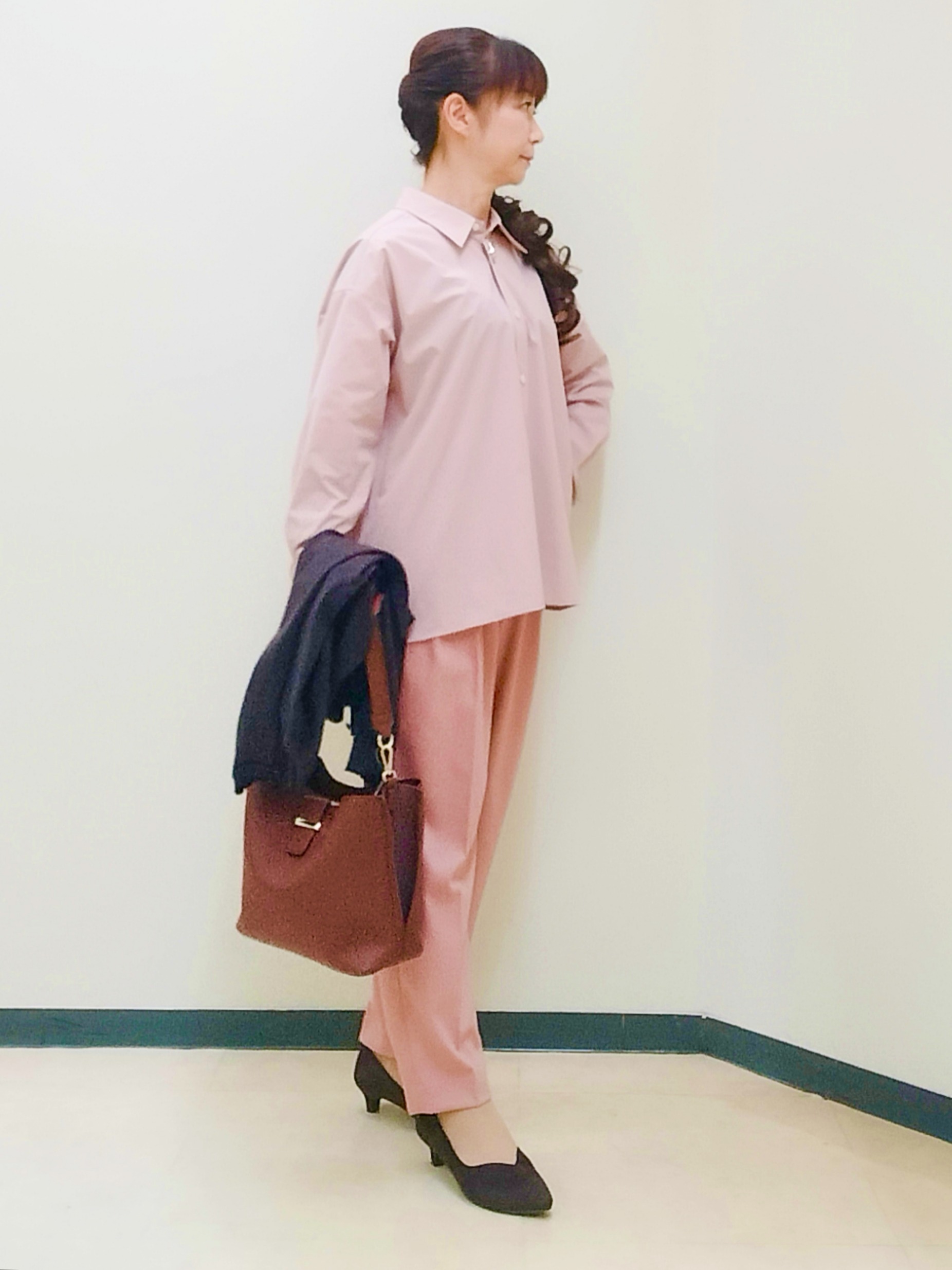 花さんの「Reflect｜【羽織◎】オフボディシルエットシャツ」を使ったコーディネート