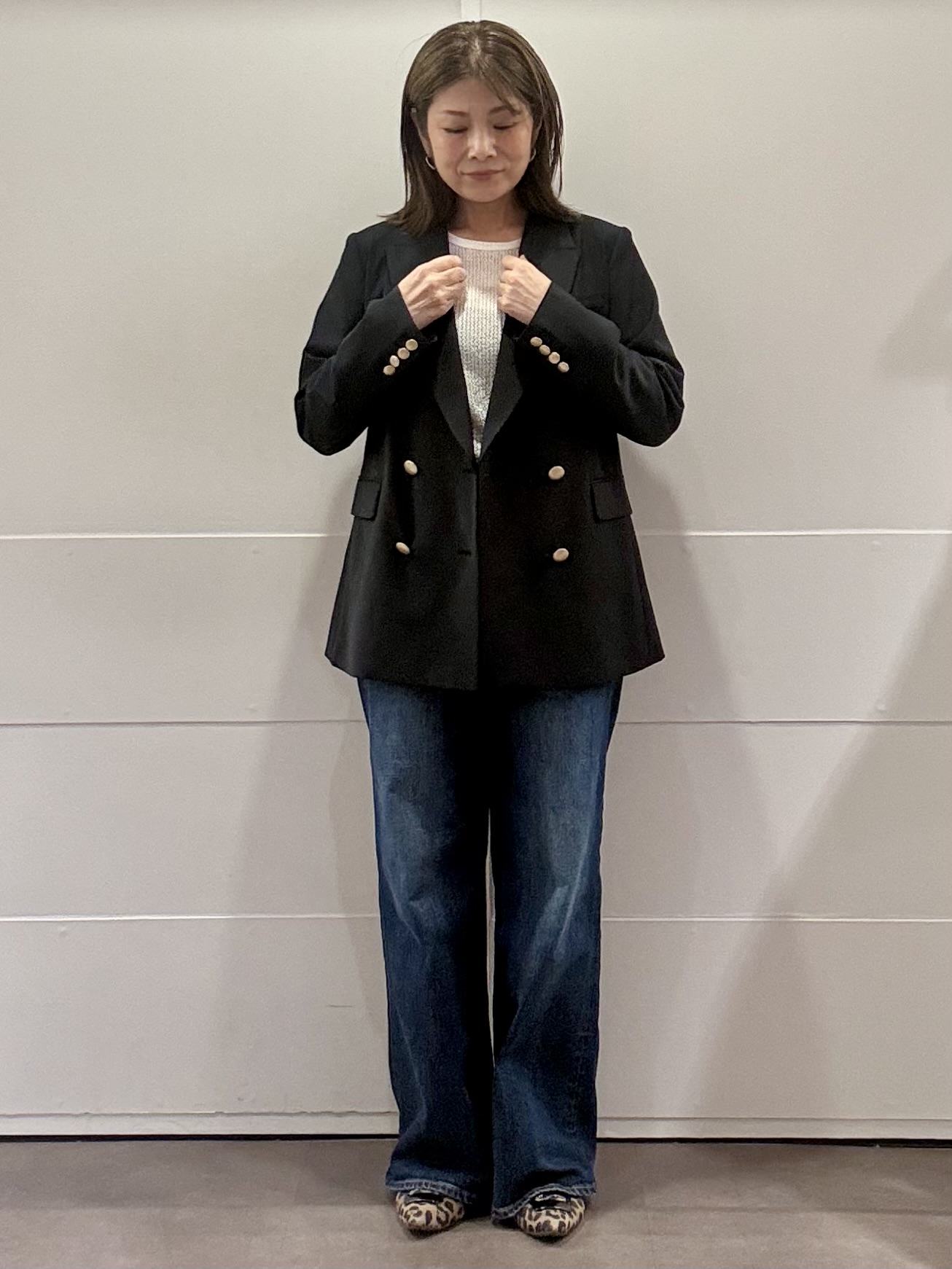 ちいさんの「Reflect｜【通勤】ダブルブレストジャケット」を使ったコーディネート