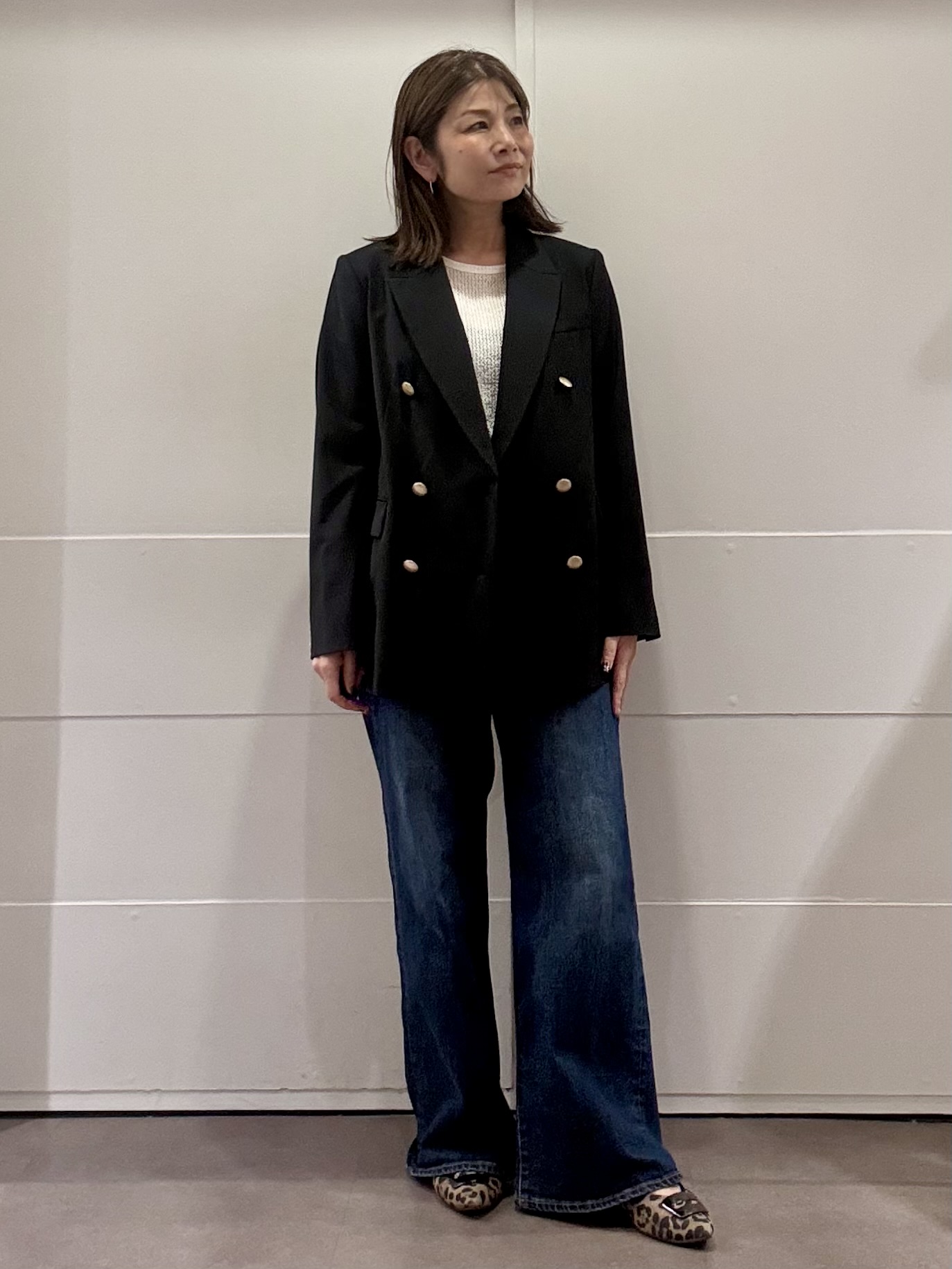 ちいさんの「Reflect｜【通勤】ダブルブレストジャケット」を使ったコーディネート
