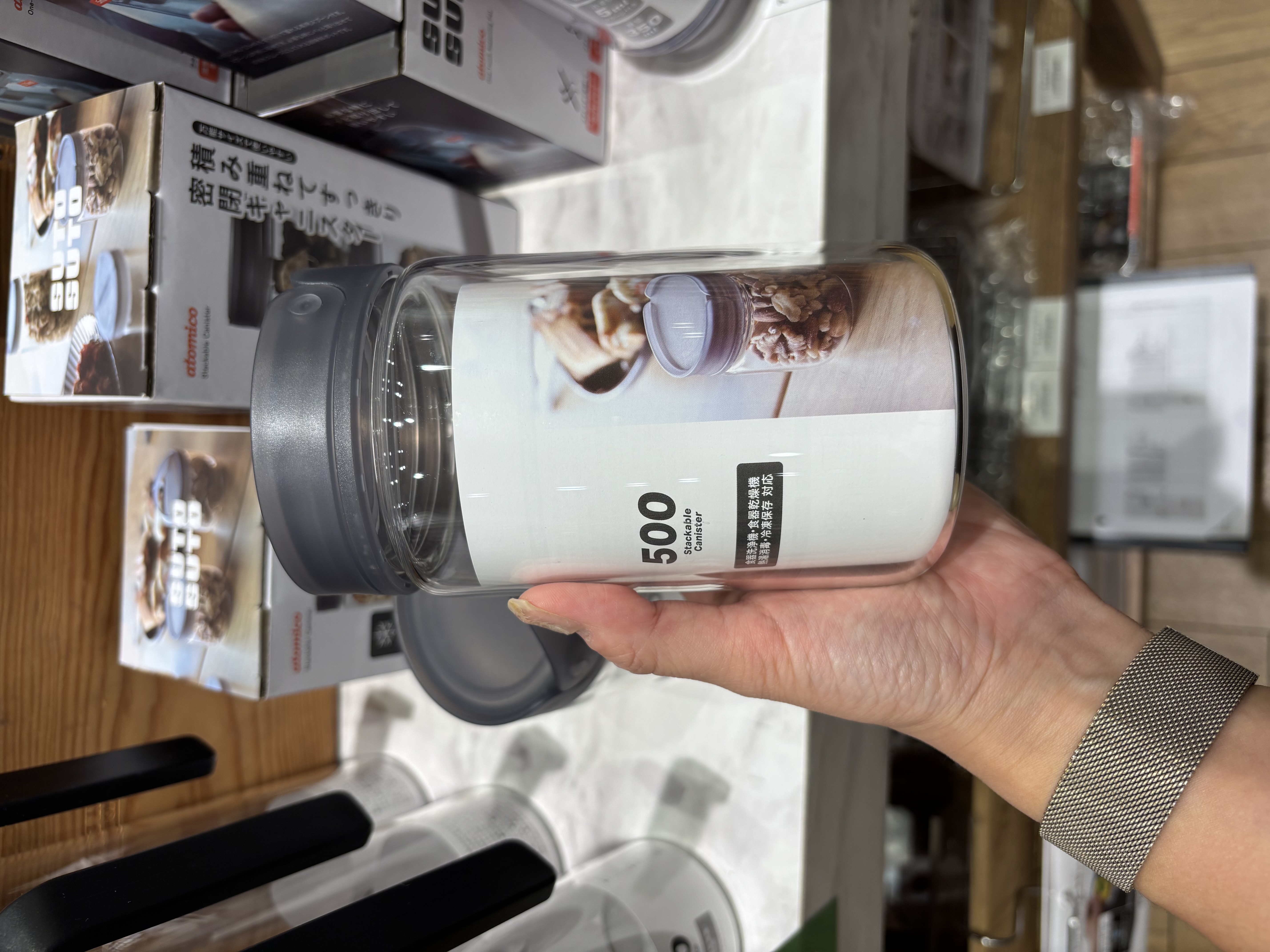 knさんの「212 KITCHEN STORE｜積み重ね耐熱ガラスキャニスター250 ＜atomico アトミコ＞」を使ったコーディネート