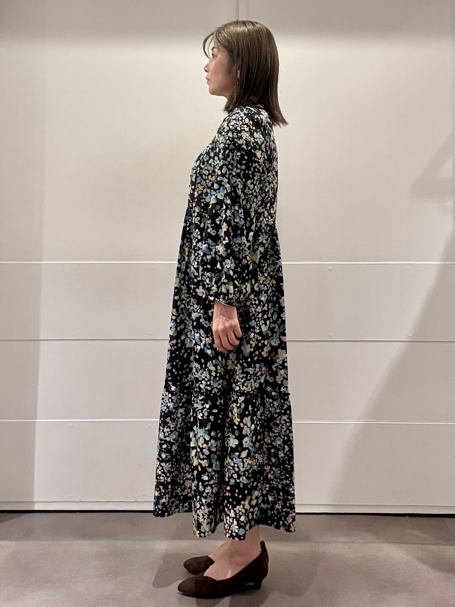 ちいさんの「Reflect｜フラワープリント フェミニンワンピース」を使ったコーディネート