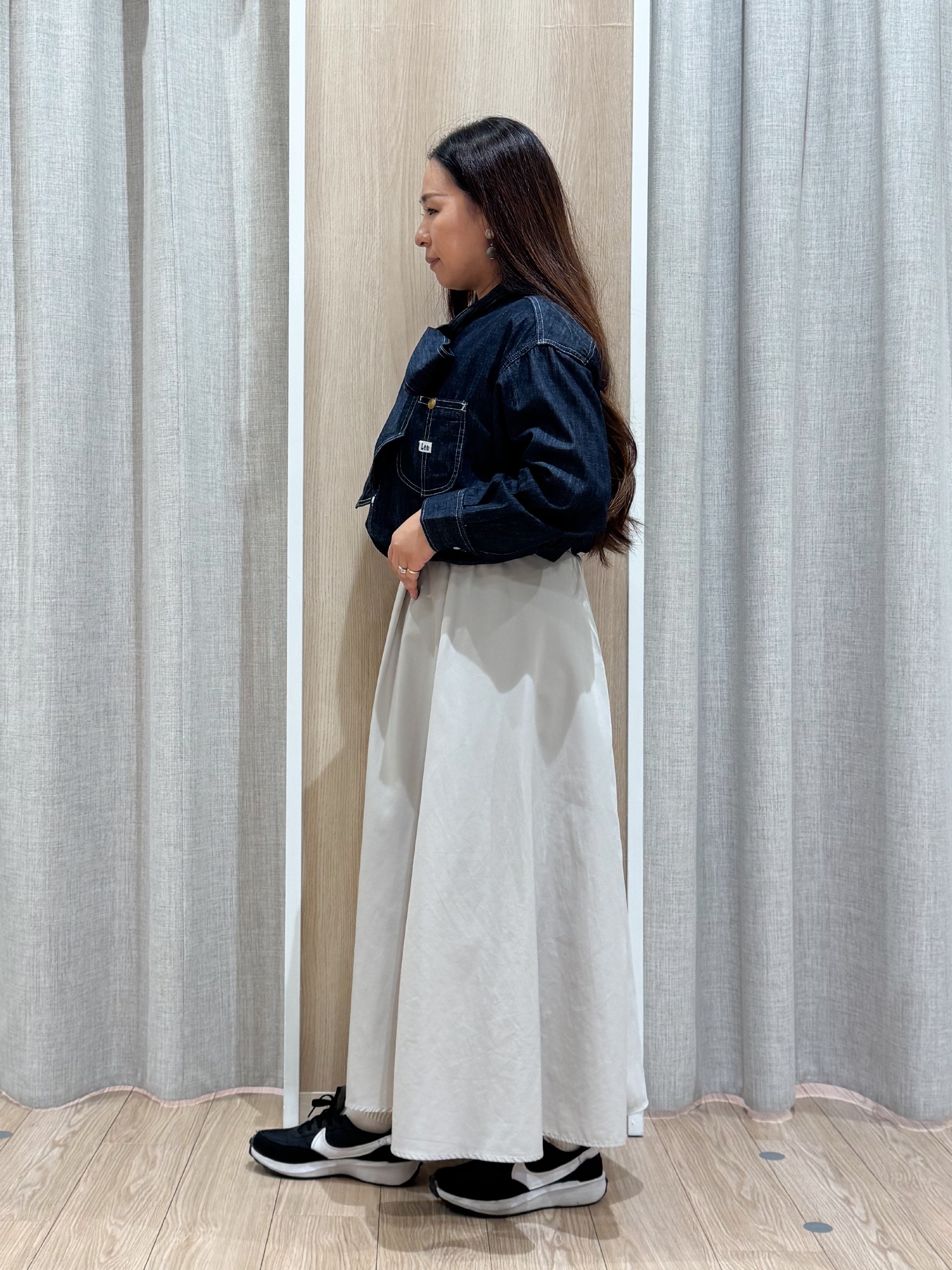 sachiさんの「grove｜【Lee&times;grove別注】DENIM BOWTIE SHIRTS」を使ったコーディネート