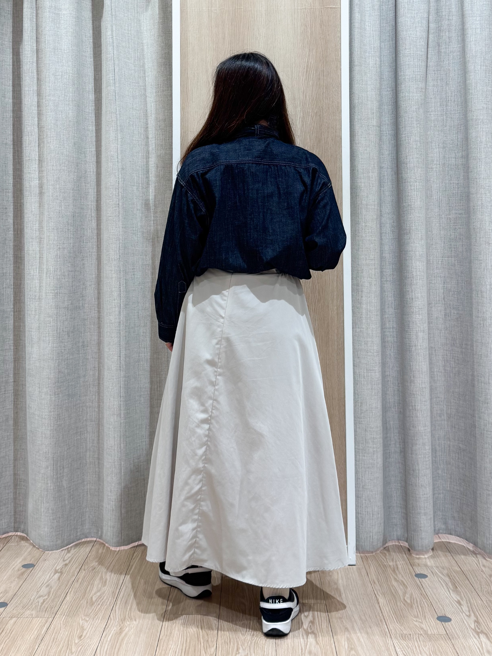 sachiさんの「grove｜【Lee&times;grove別注】DENIM BOWTIE SHIRTS」を使ったコーディネート