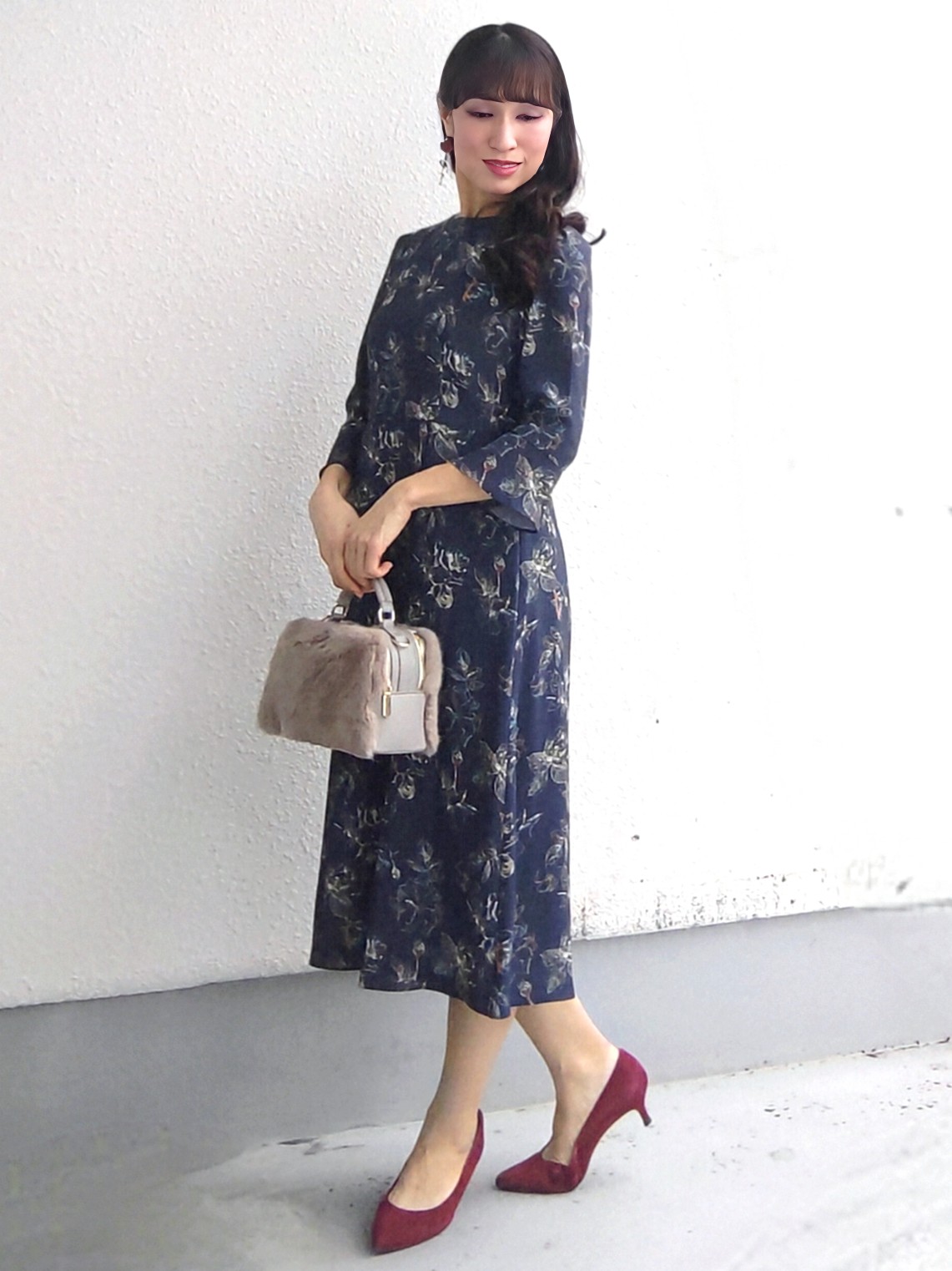 keinaさんの「SunaUna｜【手洗い可／日本製】花柄ワンピース」を使ったコーディネート