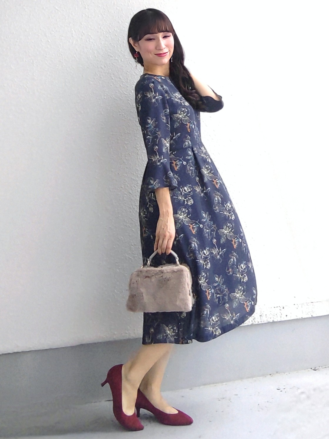 keinaさんの「SunaUna｜【手洗い可／日本製】花柄ワンピース」を使ったコーディネート