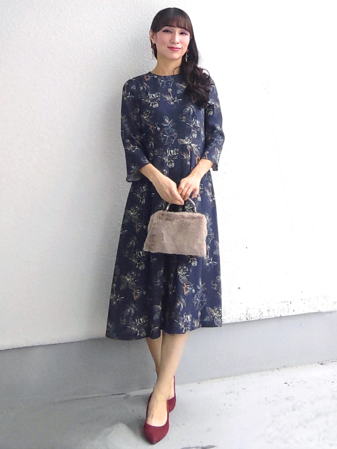 keinaさんの「SunaUna｜【手洗い可／日本製】花柄ワンピース」を使ったコーディネート