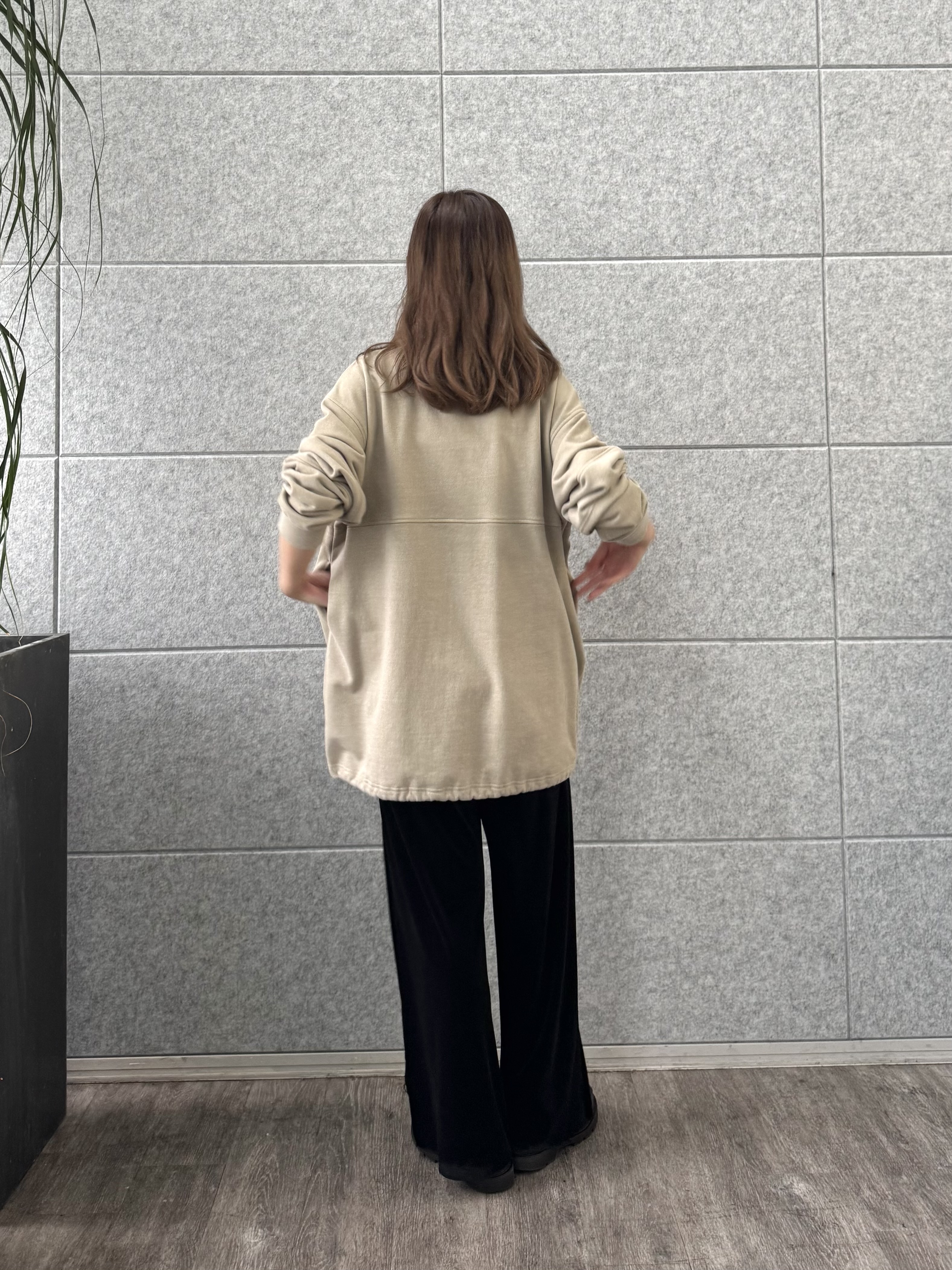 uchi__yamaさんの「CODE A｜half zip sweat mini dress」を使ったコーディネート