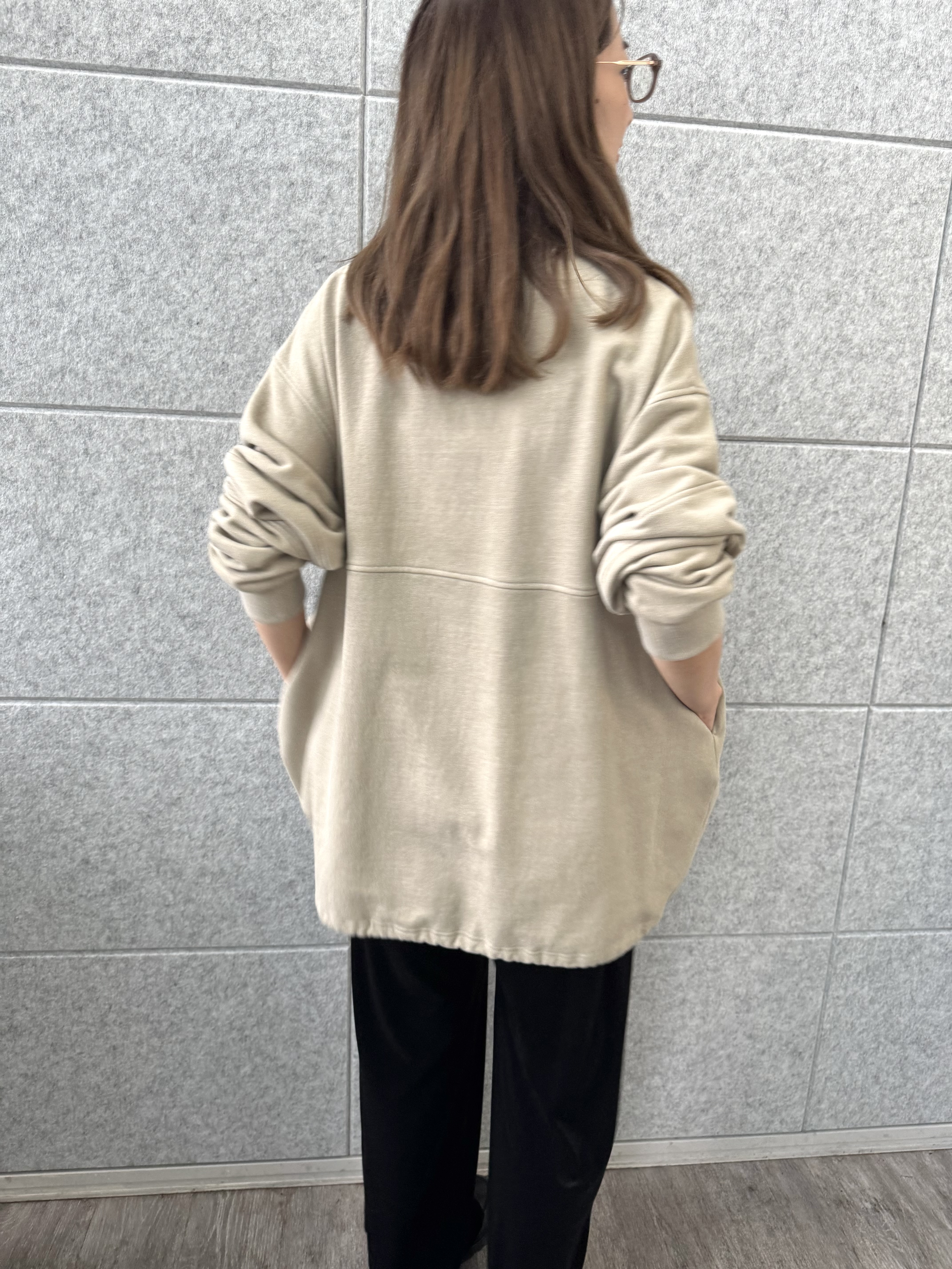 uchi__yamaさんの「CODE A｜half zip sweat mini dress」を使ったコーディネート