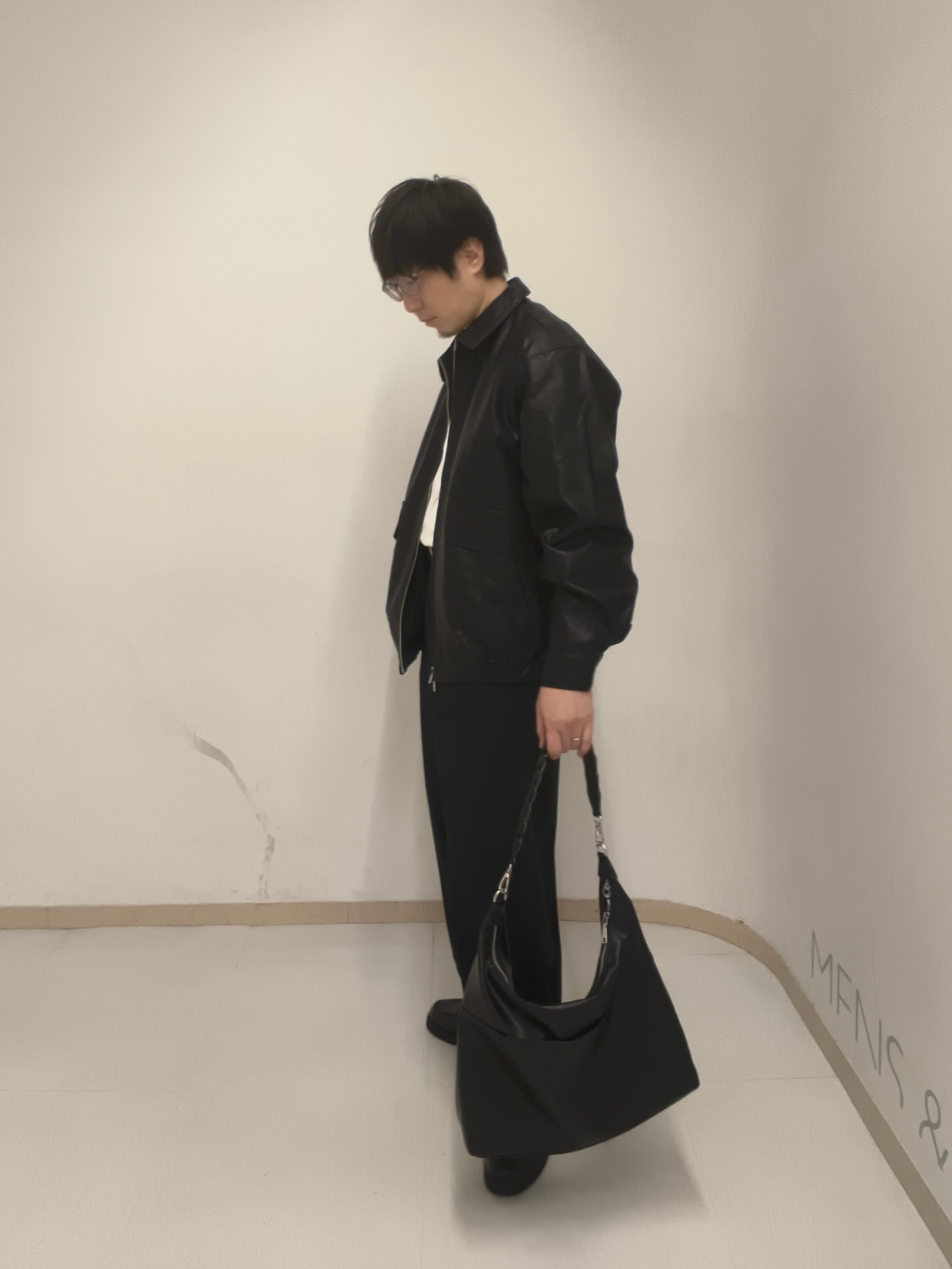 サクライさんの「tk.TAKEO KIKUCHI｜レザー調フライトジャケット」を使ったコーディネート