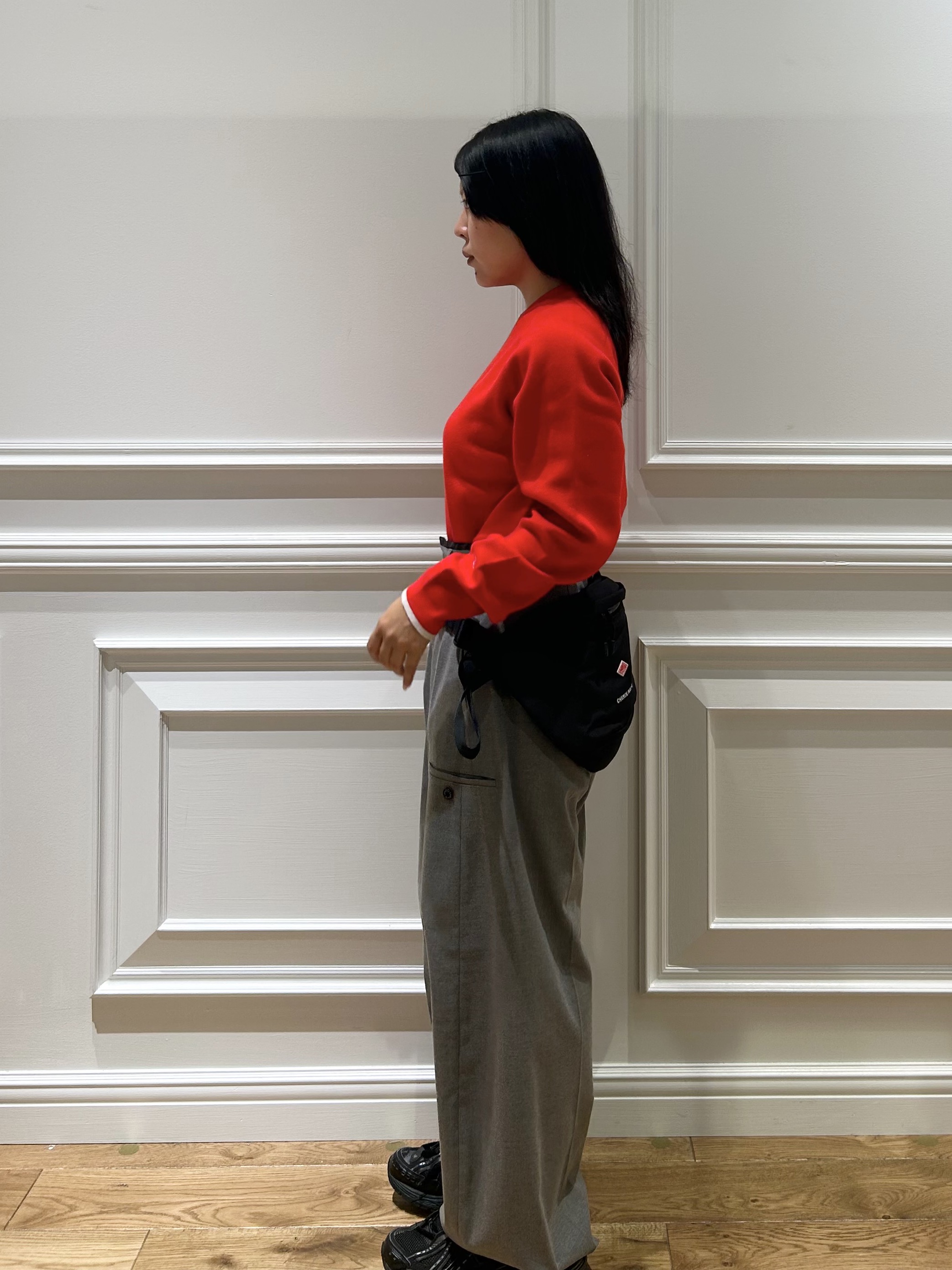 とりみさんの「DRESSTERIOR｜【6色展開/マシンウォッシャブル】コットンカシミヤニット」を使ったコーディネート