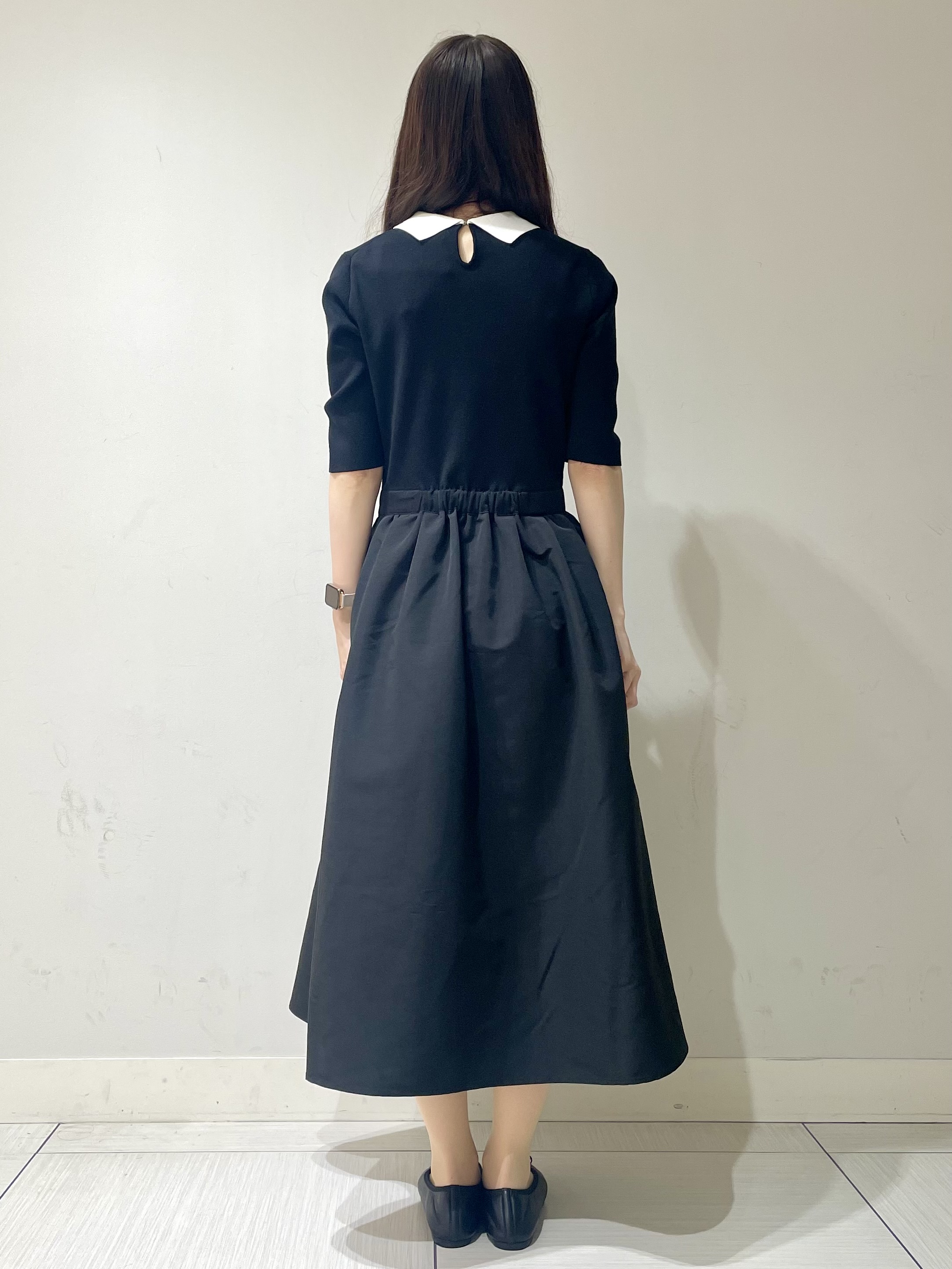 ことさんの「DRESSTERIOR｜バイカラーニットコンビワンピース」を使ったコーディネート