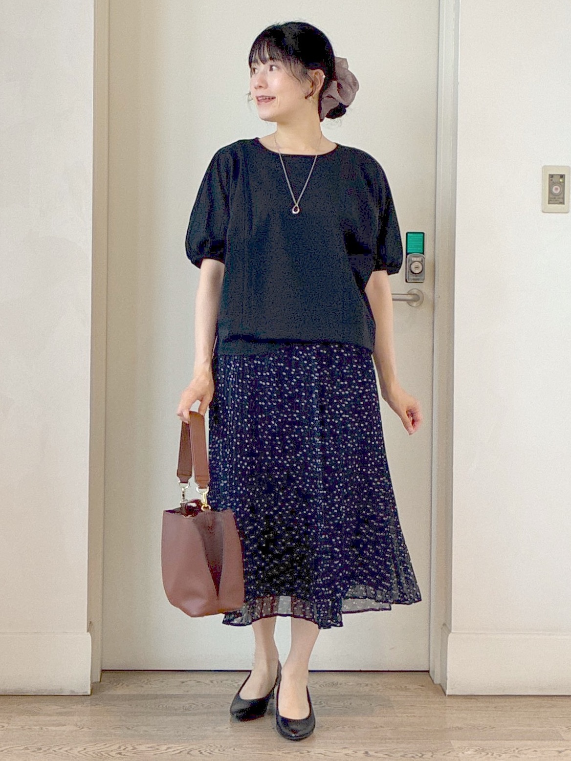  beni_gingerさんの「Reflect｜【UVカット／接触冷感／吸水速乾】ギャザースリーブカットソー」を使ったコーディネート