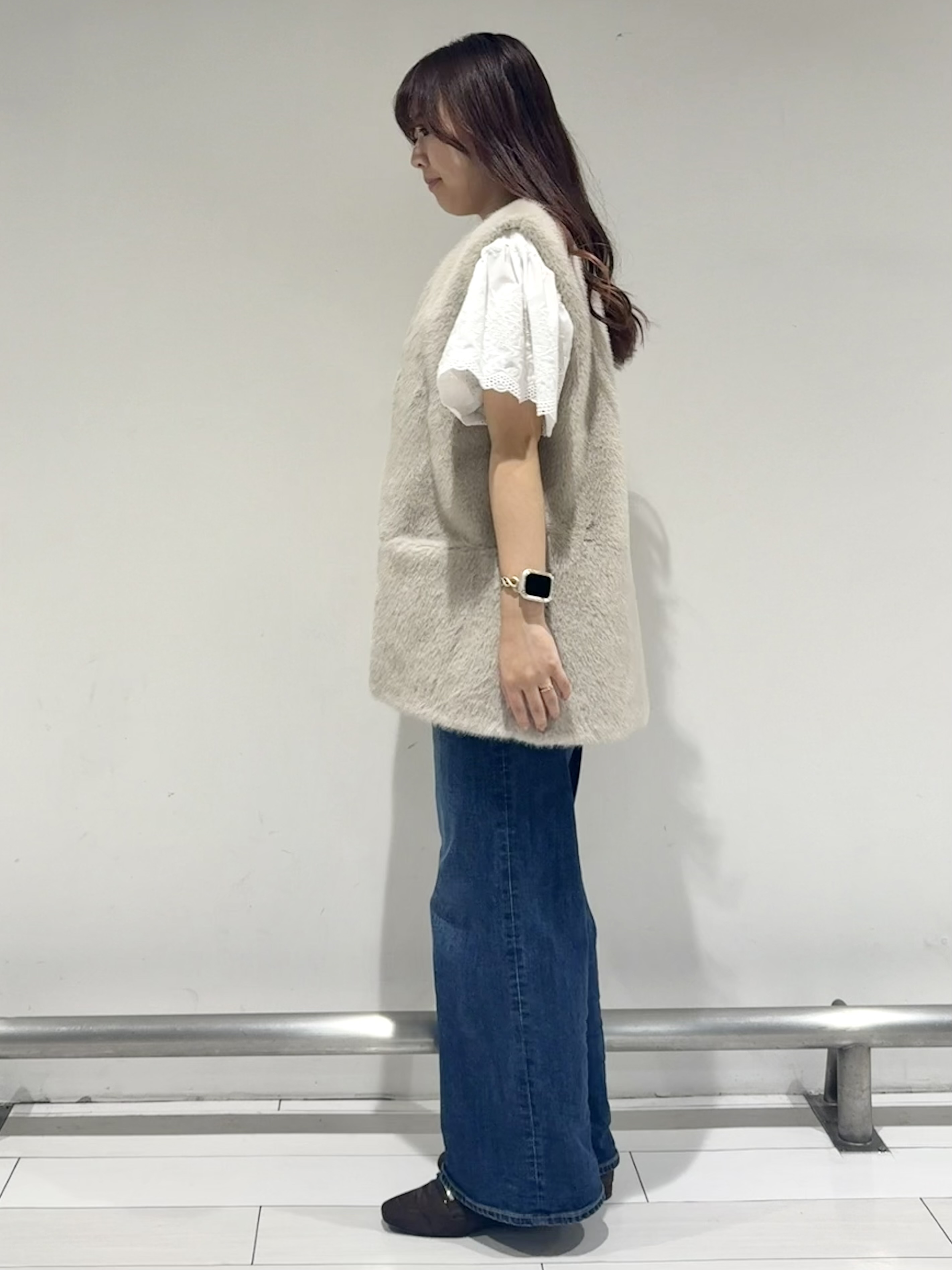 Azusaさんの「Reflect｜【通勤◎】スカラップレーススリーブ ブラウス」を使ったコーディネート
