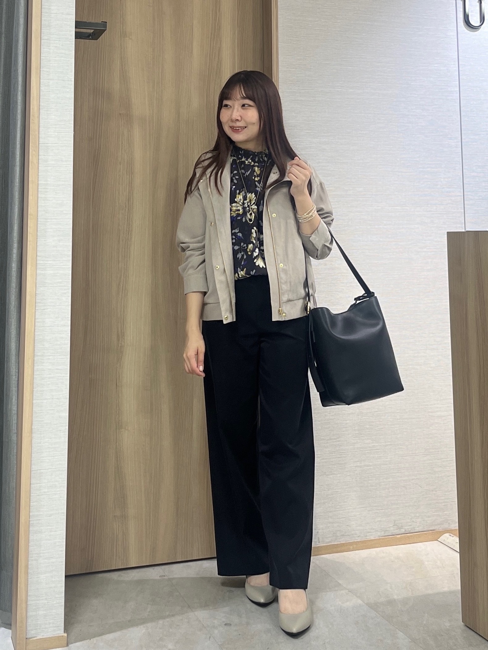 KAHOさんの「UNTITLED｜【セットアップ可/秋ジャケット】スエードライクブルゾン」を使ったコーディネート