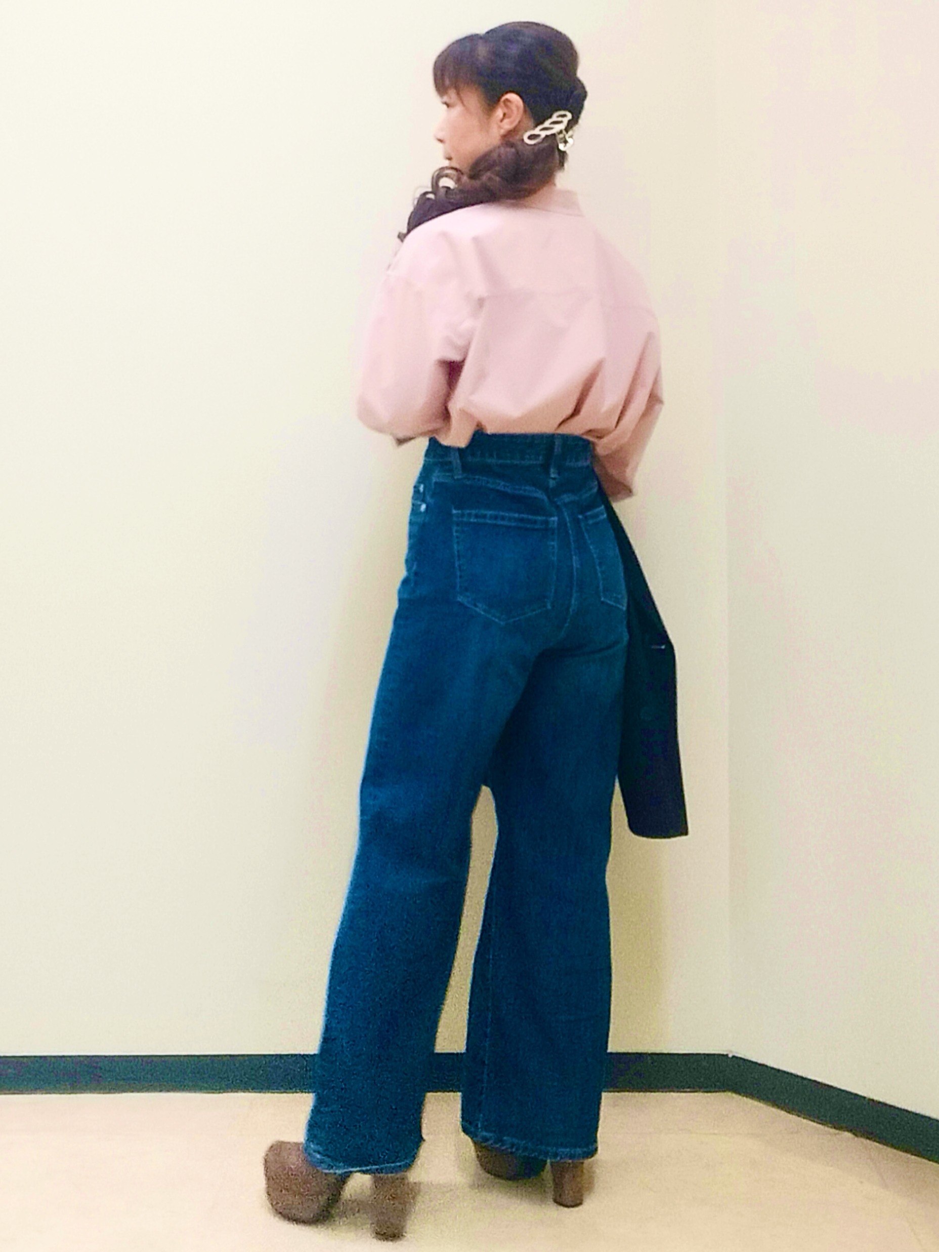 花さんの「Reflect｜【羽織◎】オフボディシルエットシャツ」を使ったコーディネート