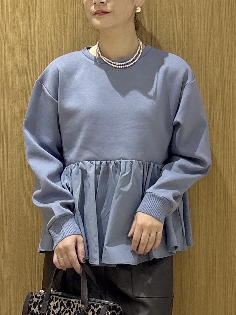 たけねぇさんの「OPAQUE.CLIP｜ペプラムドッキングトップス【洗濯機OK】」を使ったコーディネート