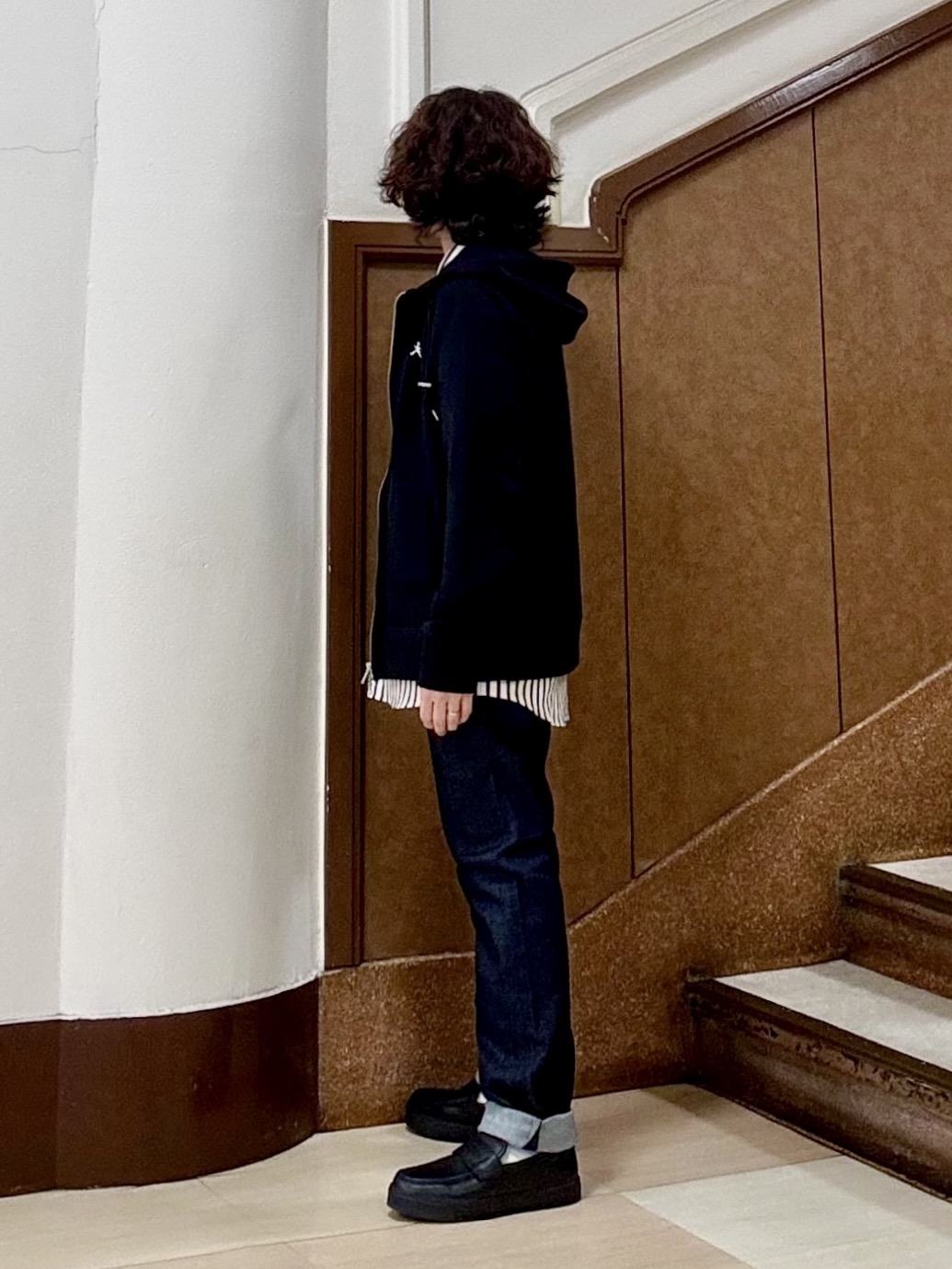 のぐみさんの「TAKEO KIKUCHI｜【BOWLER HAT LABEL】ジップアップ スウェットパーカー」を使ったコーディネート