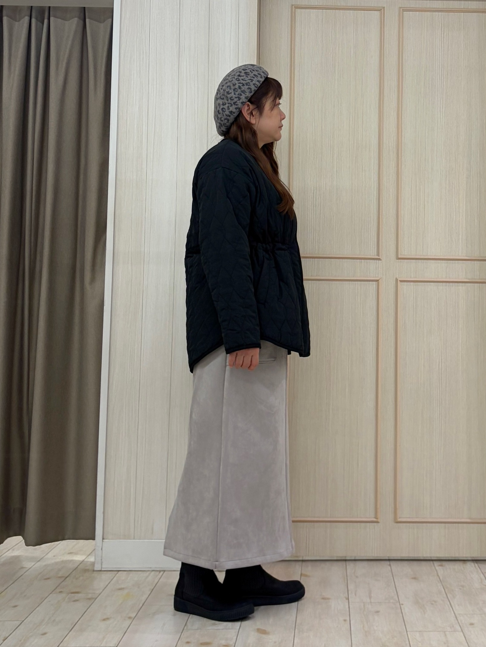 akiさんの「SHOO･LA･RUE｜【撥水/S-LL/洗濯機可】ウエスト絞れる キルト中綿ジャケット」を使ったコーディネート