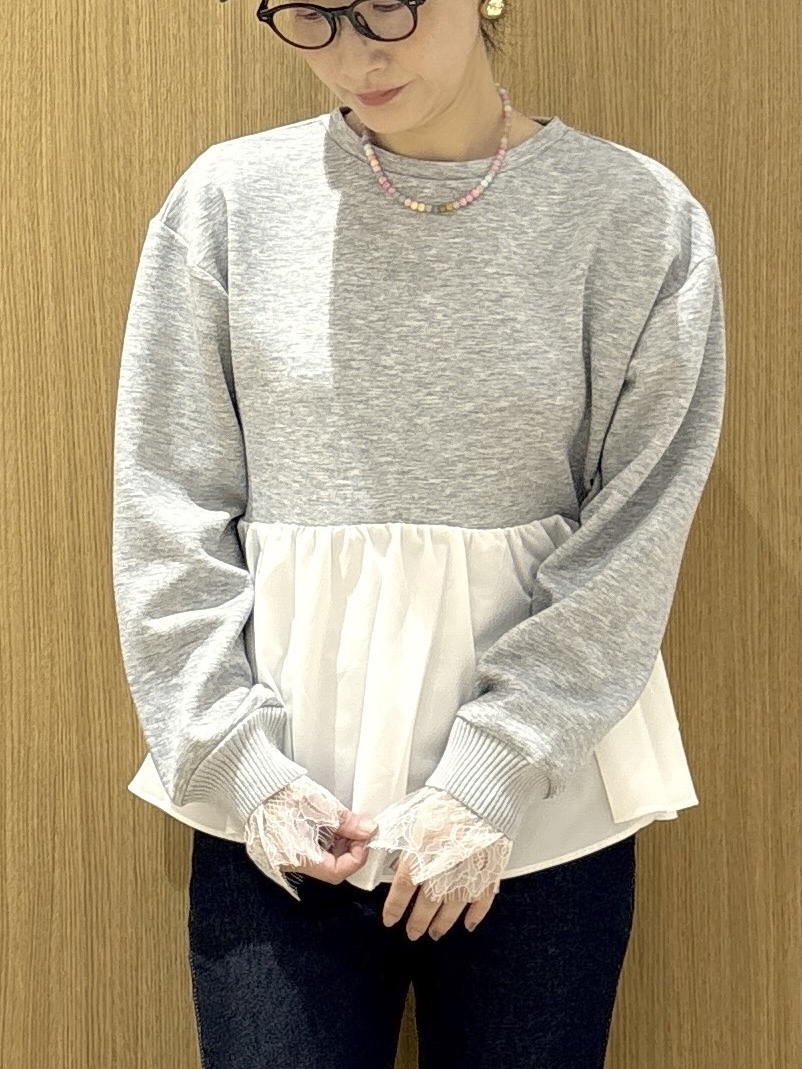 たけねぇさんの「OPAQUE.CLIP｜ペプラムドッキングトップス【洗濯機OK】」を使ったコーディネート