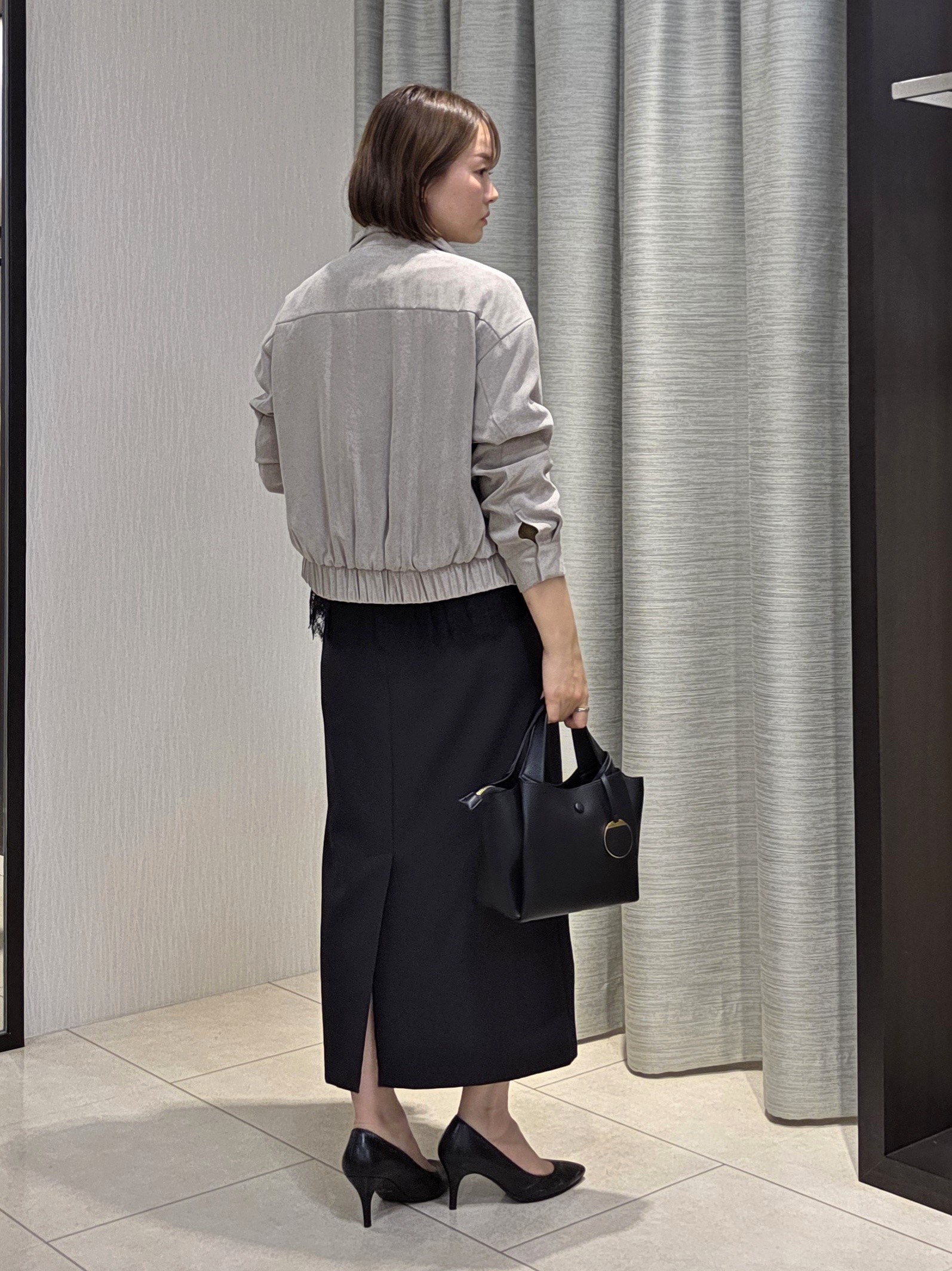 naokoさんの「UNTITLED｜【セットアップ可/秋ジャケット】スエードライクブルゾン」を使ったコーディネート