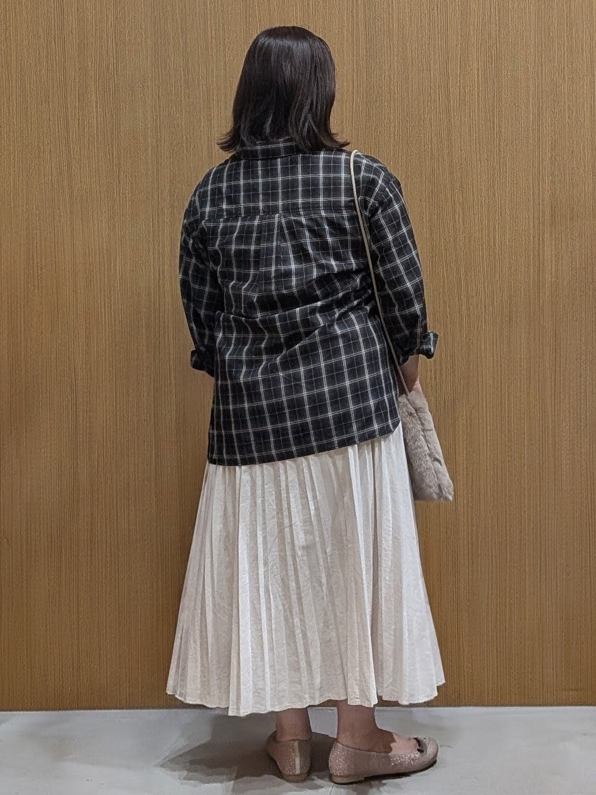 むつみさんの「OPAQUE.CLIP｜チェック柄シャツ【洗濯機OK】」を使ったコーディネート