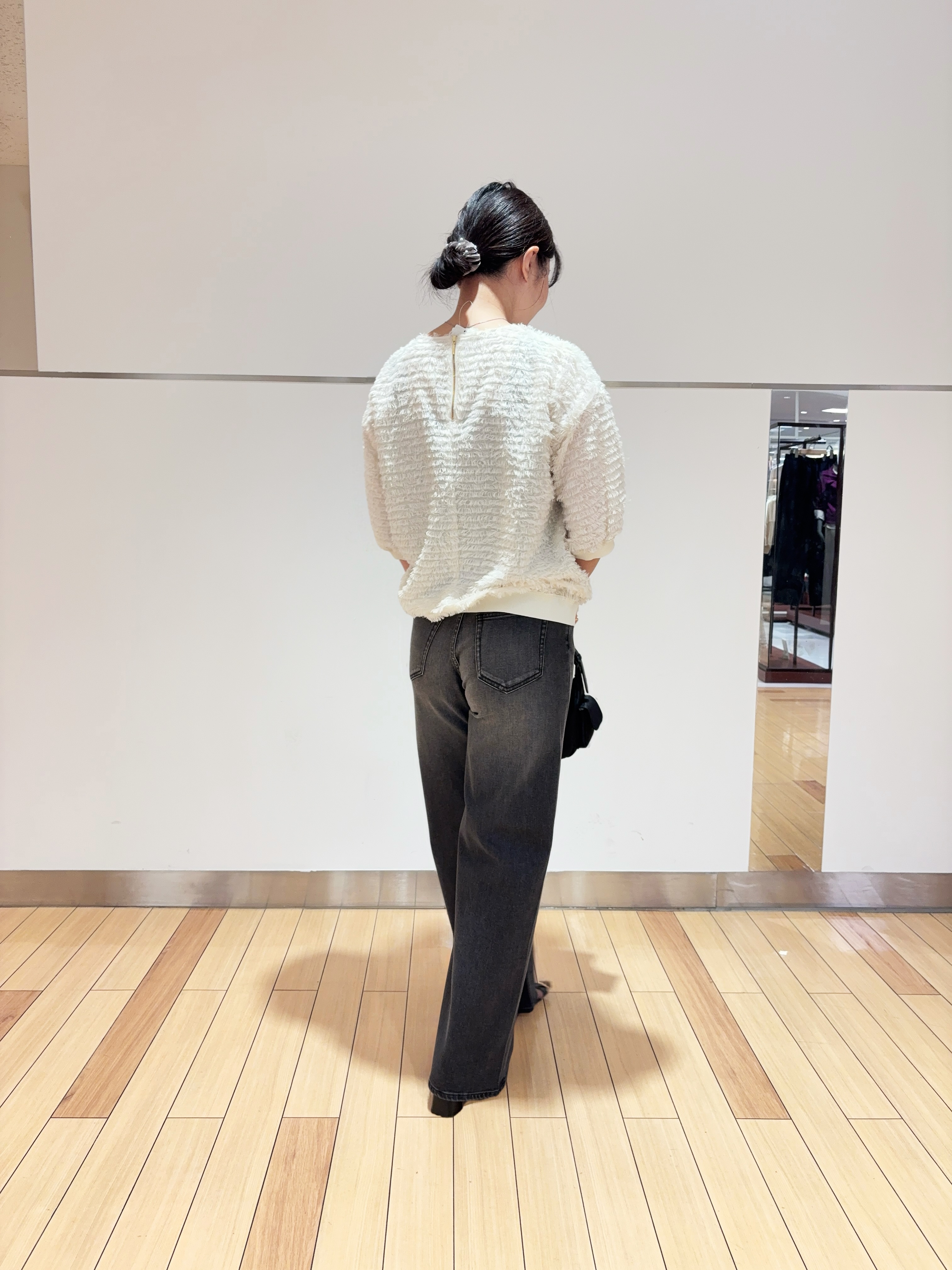 misaさんの「UNTITLED｜【秋映え/体型カバー】フェザージャガードプルオーバー」を使ったコーディネート