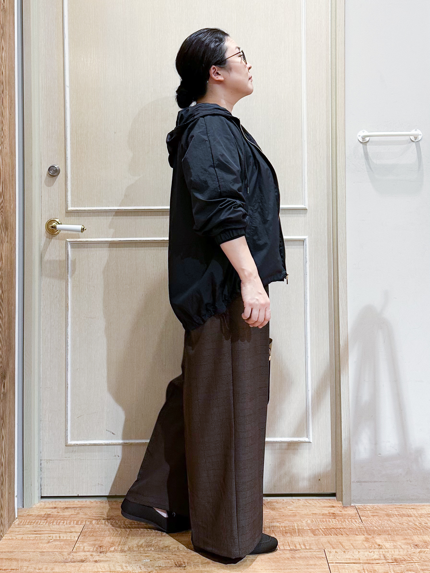 umeさんの「SHOO･LA･RUE｜【S-LL/撥水】ゴールドパーツで女性らしく ギャザーブルゾン」を使ったコーディネート
