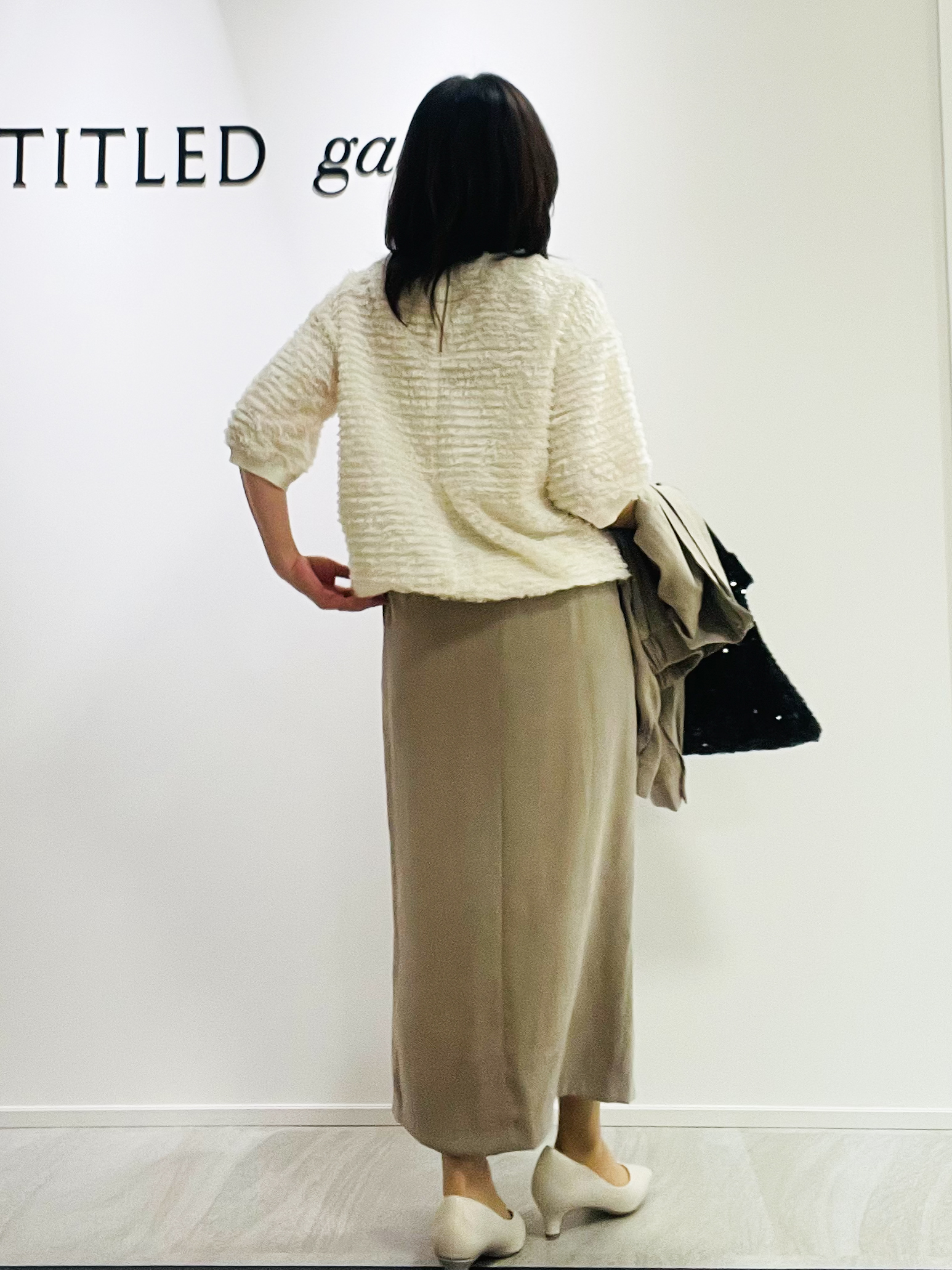 めいさんの「UNTITLED｜【秋映え/体型カバー】フェザージャガードプルオーバー」を使ったコーディネート
