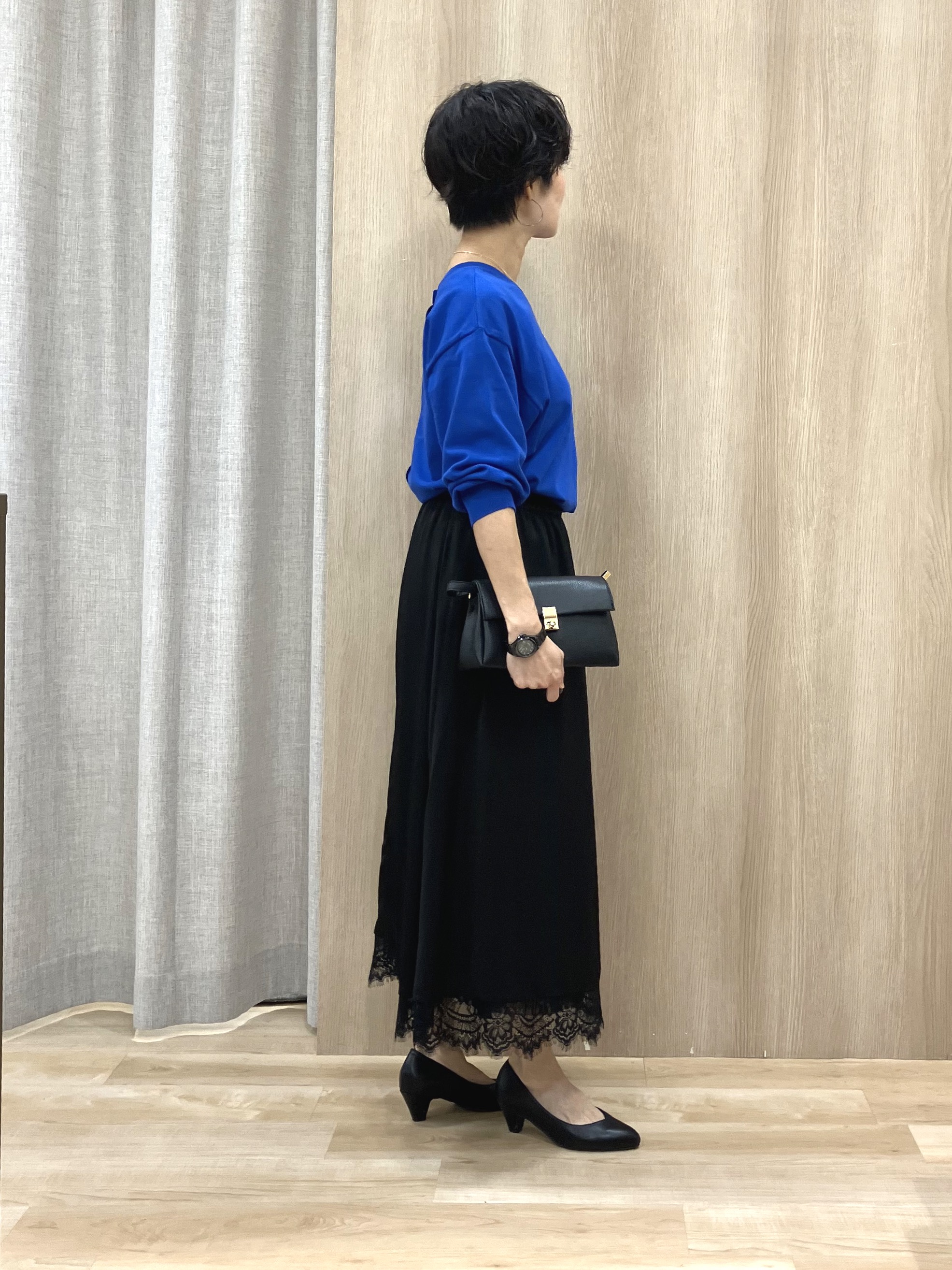 Keiさんの「grove｜【着回し◎・大人フェミニン】リバーシブルチュールプリーツスカート」を使ったコーディネート