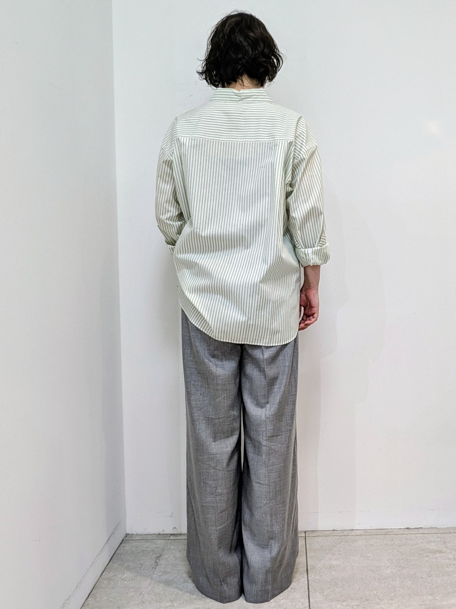 いこさんの「UNTITLED｜【セットアップ可/ウエストゴム】メランジツイルワイドパンツ」を使ったコーディネート