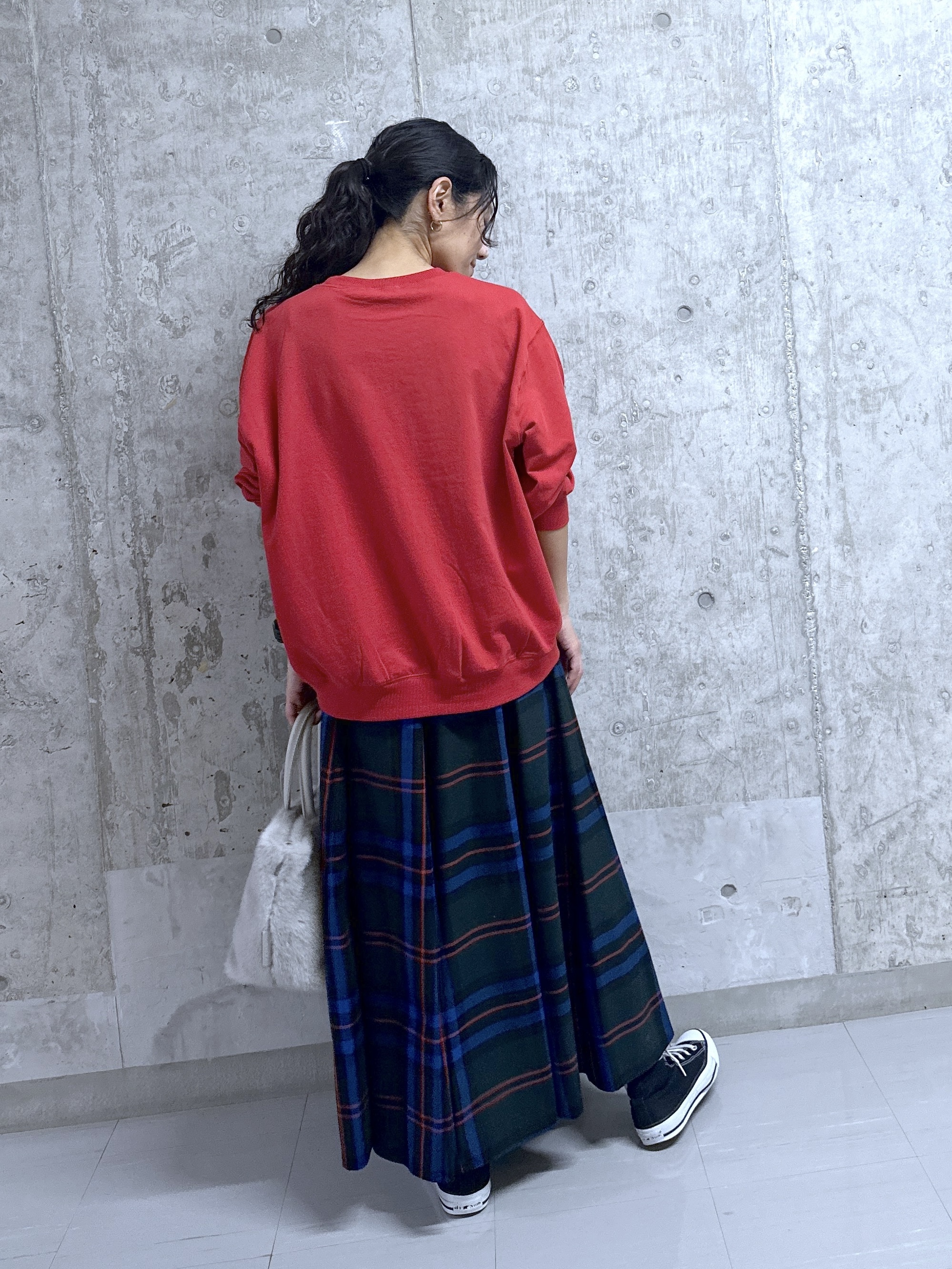 kumiさんの「Dessin｜【洗える/6色展開】フォルムスリーブミニ裏毛 プルオーバー」を使ったコーディネート