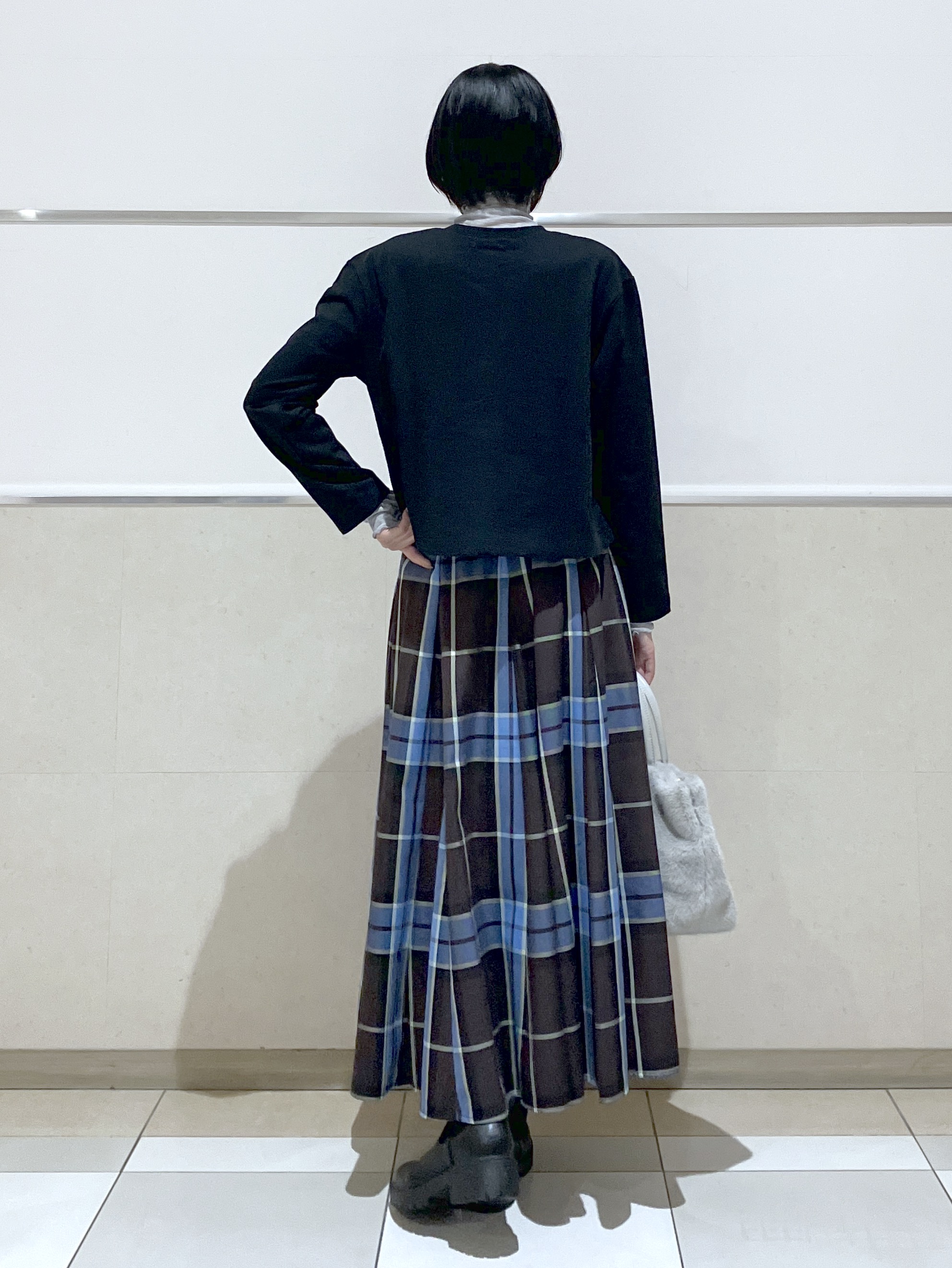 eriko さんの「Dessin｜【洗える/6色展開】リングスナップミニ裏毛カーディガン」を使ったコーディネート