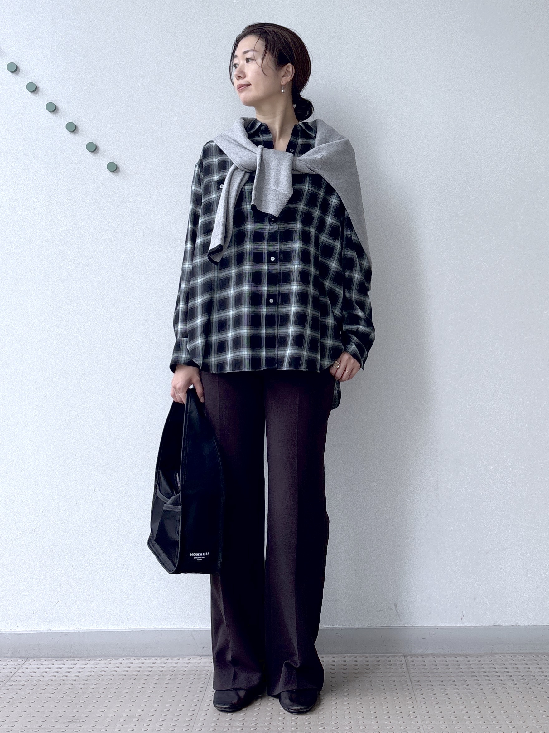 saitoさんの「DRESSTERIOR｜【ウォッシャブル】ビエラオンブレチェックシャツ」を使ったコーディネート