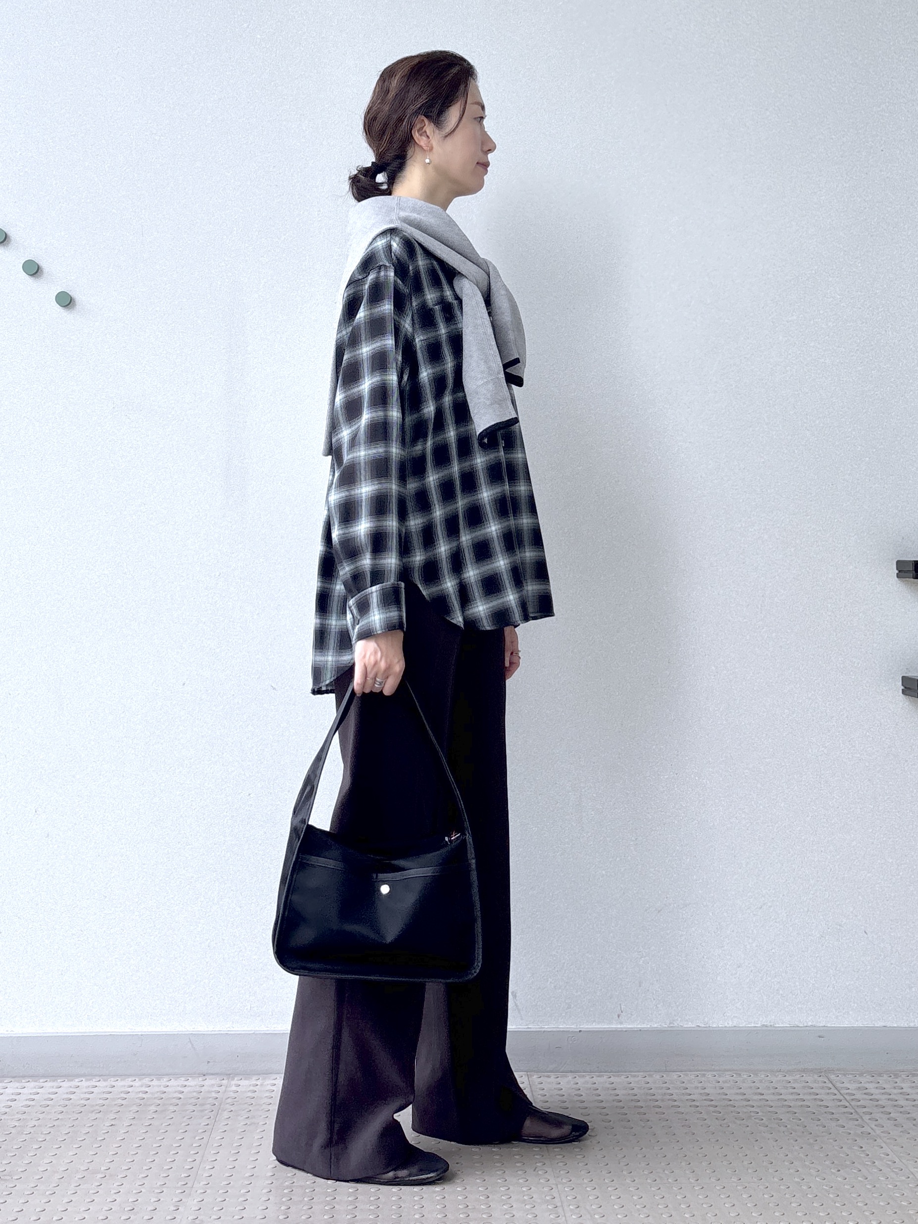 saitoさんの「DRESSTERIOR｜【ウォッシャブル】ビエラオンブレチェックシャツ」を使ったコーディネート