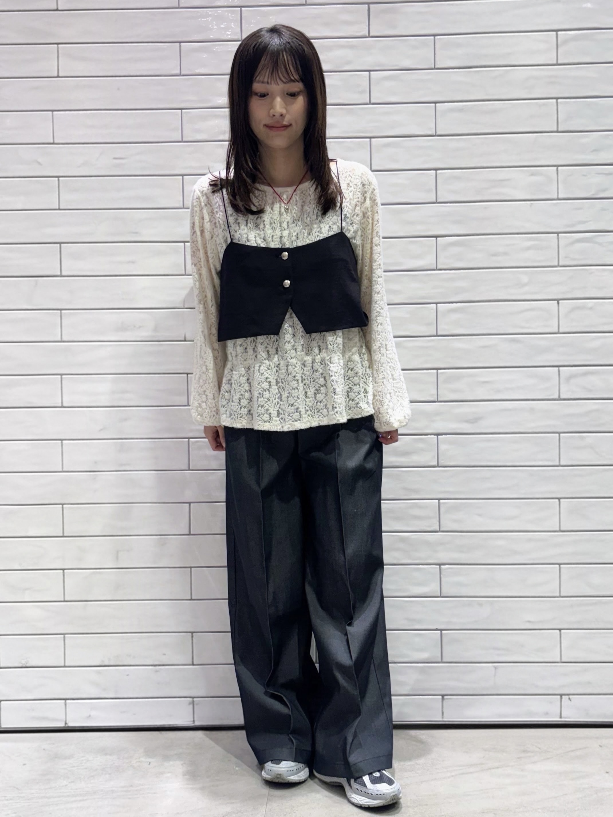 ranさんの「OPAQUE.CLIP｜前後2WAYキャミビスチェ【洗濯機OK】」を使ったコーディネート