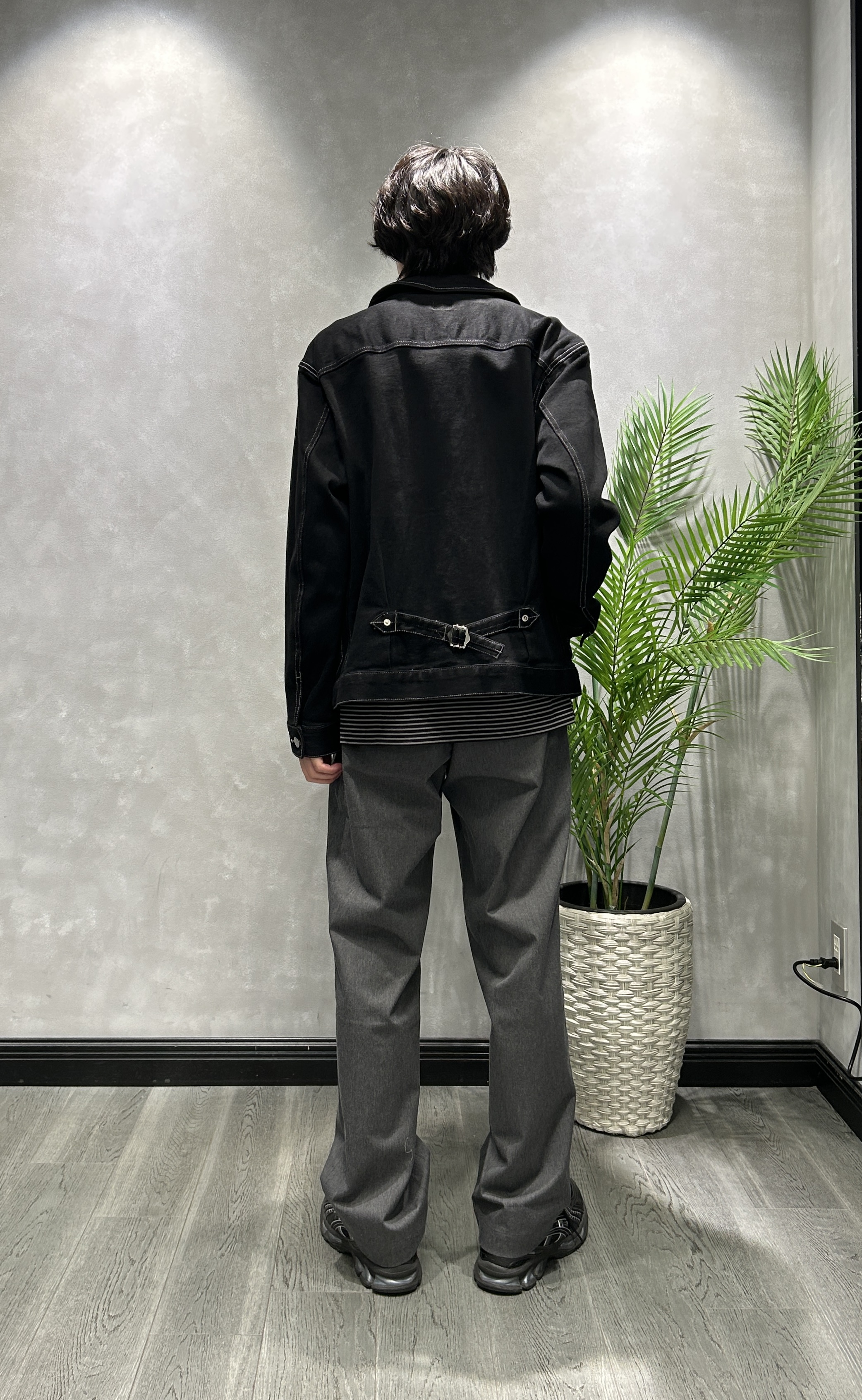 ruiさんの「TAKEO KIKUCHI｜シルケット ボーダー 長袖 Tシャツ」を使ったコーディネート