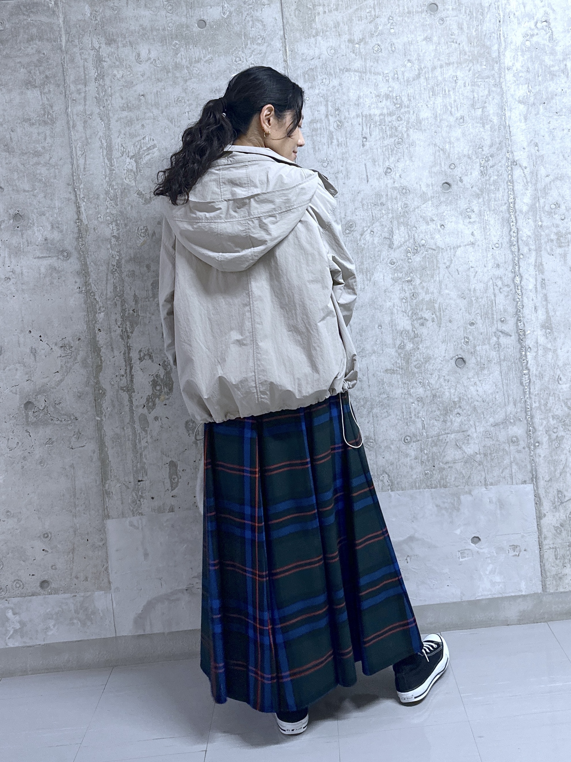 kumiさんの「Dessin｜【撥水/2WAY/洗える】フード取り外し可能 撥水ナイロンマンパ」を使ったコーディネート