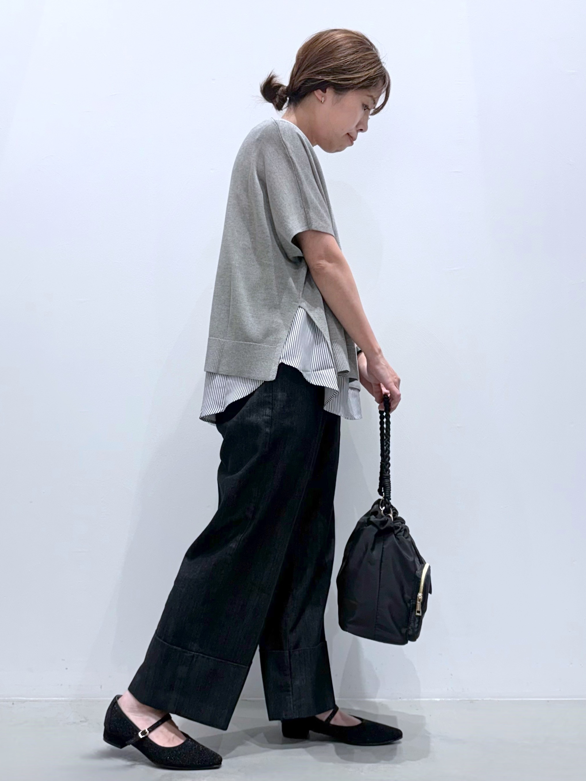ＷＡさんの「grove｜【体系カバー◎】ニット&times;インナーシャツタンクSET」を使ったコーディネート