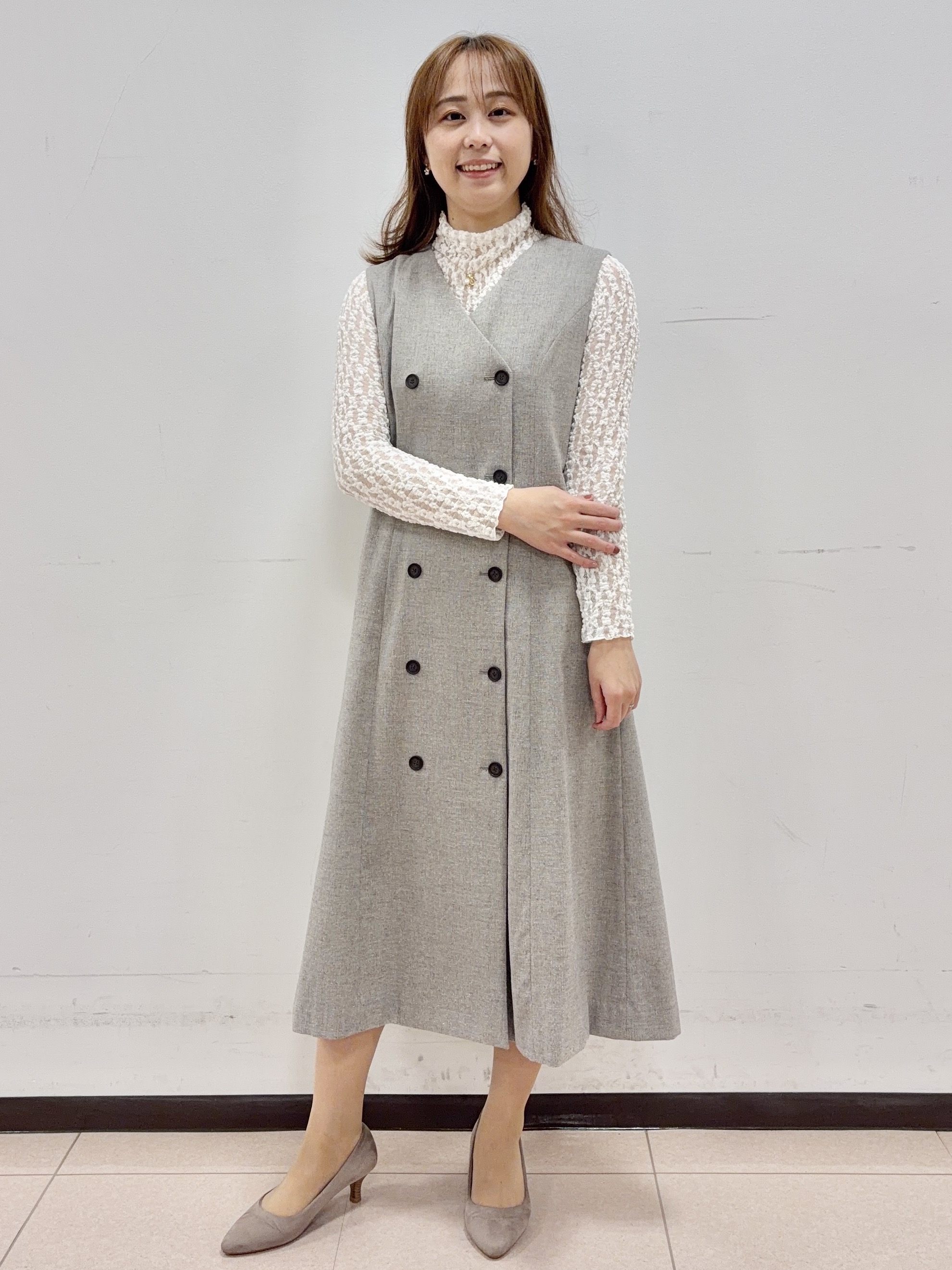 りおさんの「UNTITLED｜ネップツィードジャンスカ」を使ったコーディネート