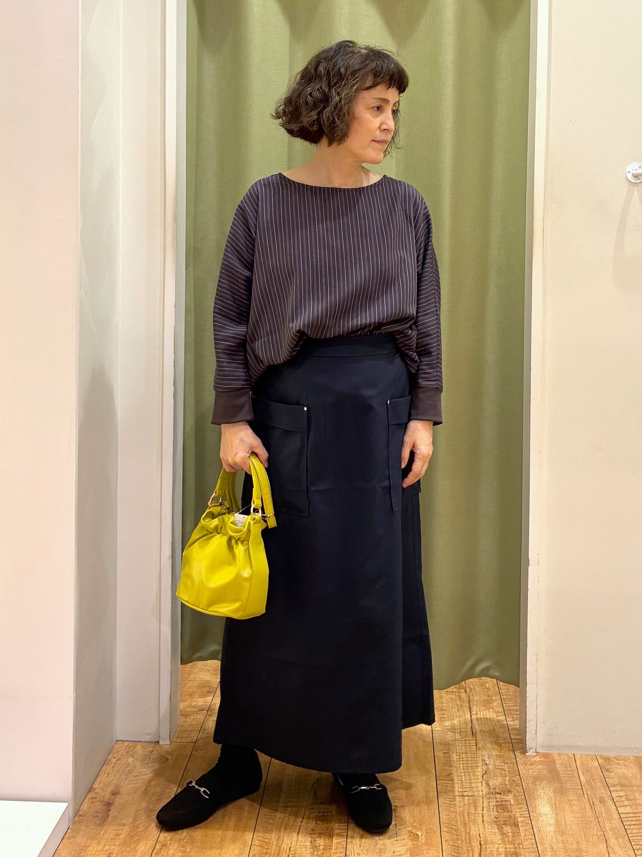 ☆ほしさんの「SHOO･LA･RUE｜【着丈選べる/洗濯後しわになりにくい】インせず着られる ドルマンブラウス」を使ったコーディネート
