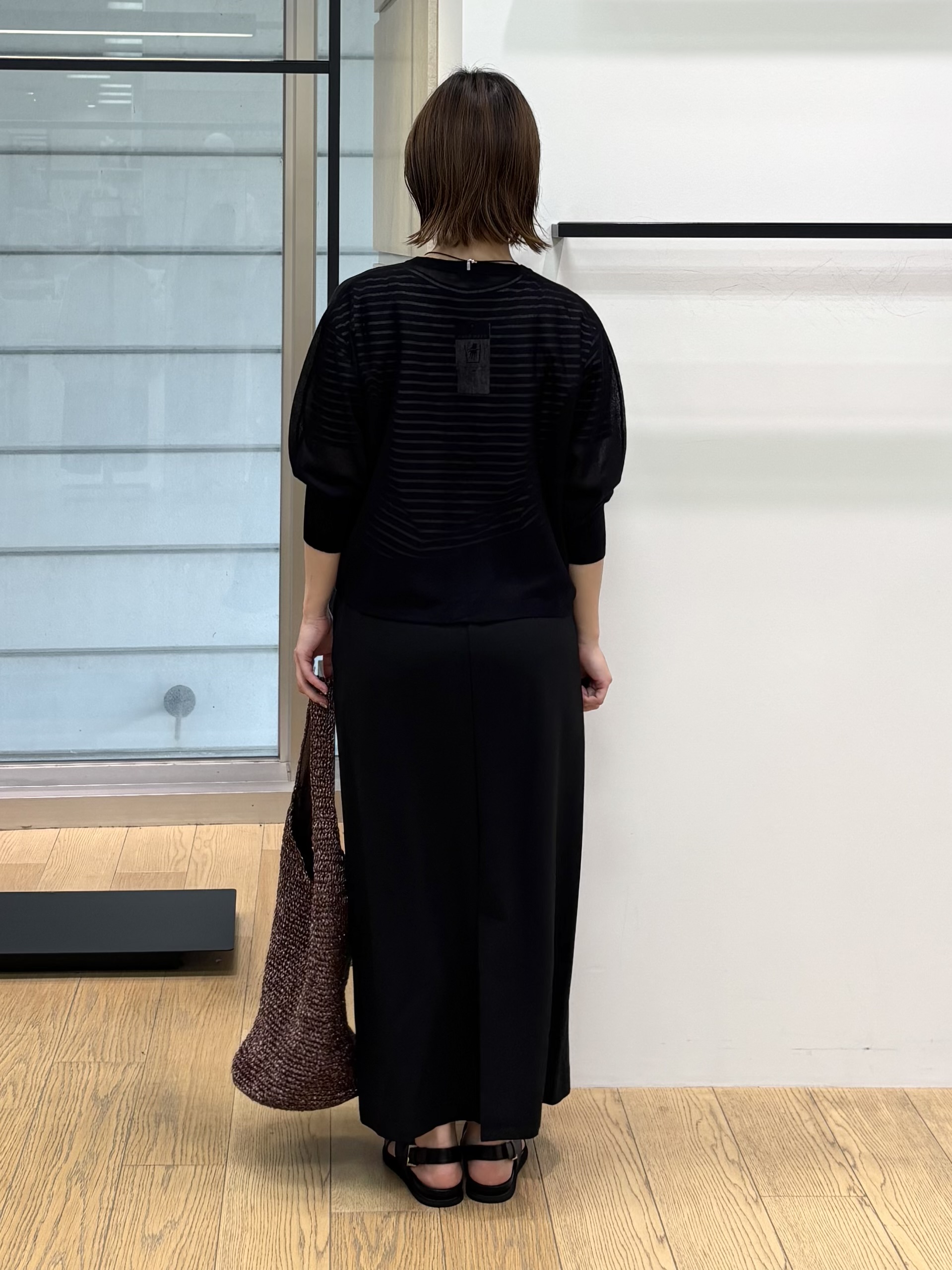 asamiさんの「INDIVI｜【ゆったり／着映え】ボーダーリラクシーTシャツ」を使ったコーディネート