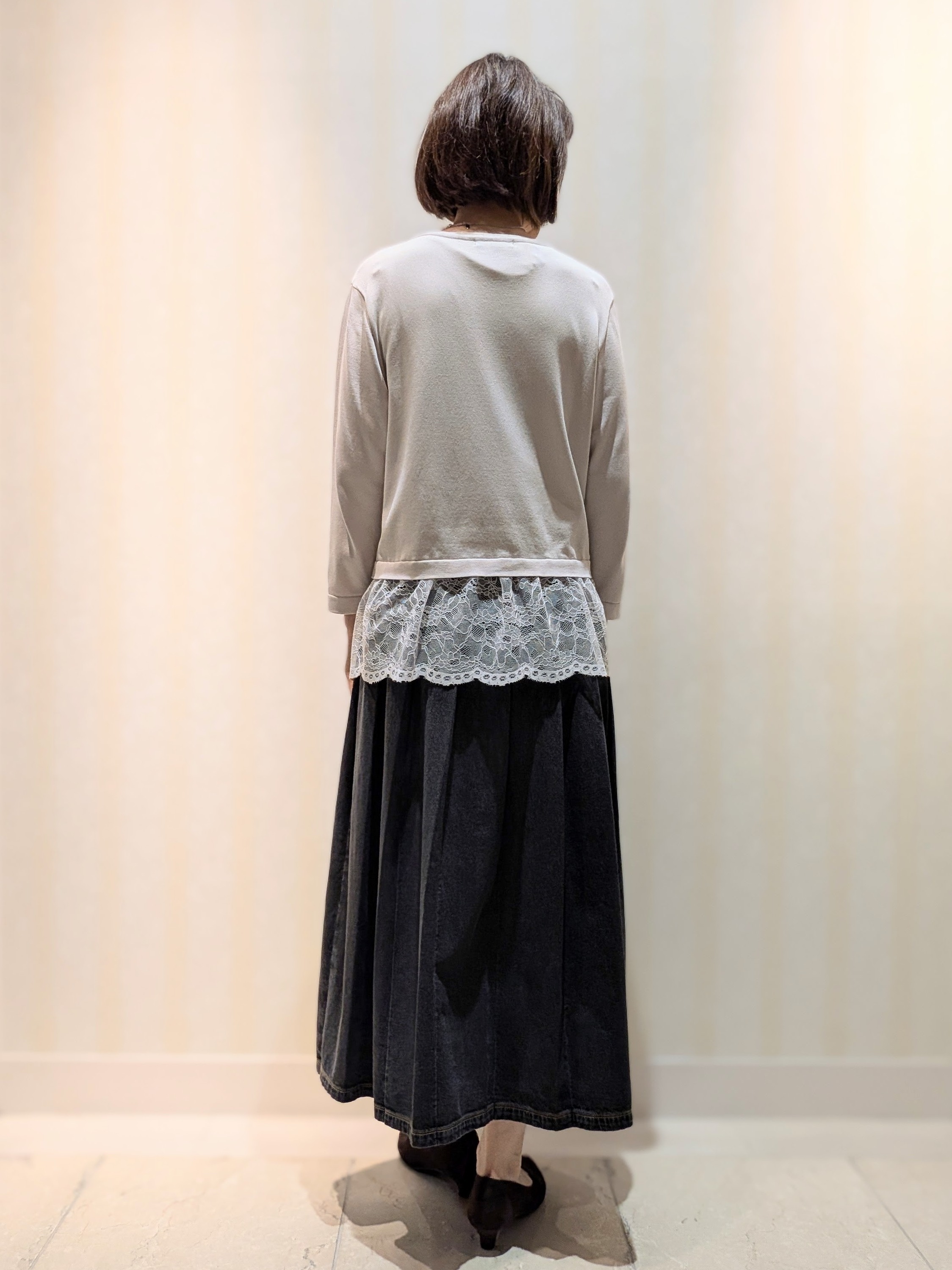 Ariさんの「Reflect｜【手洗い可】レースデザインニットカーディガン」を使ったコーディネート