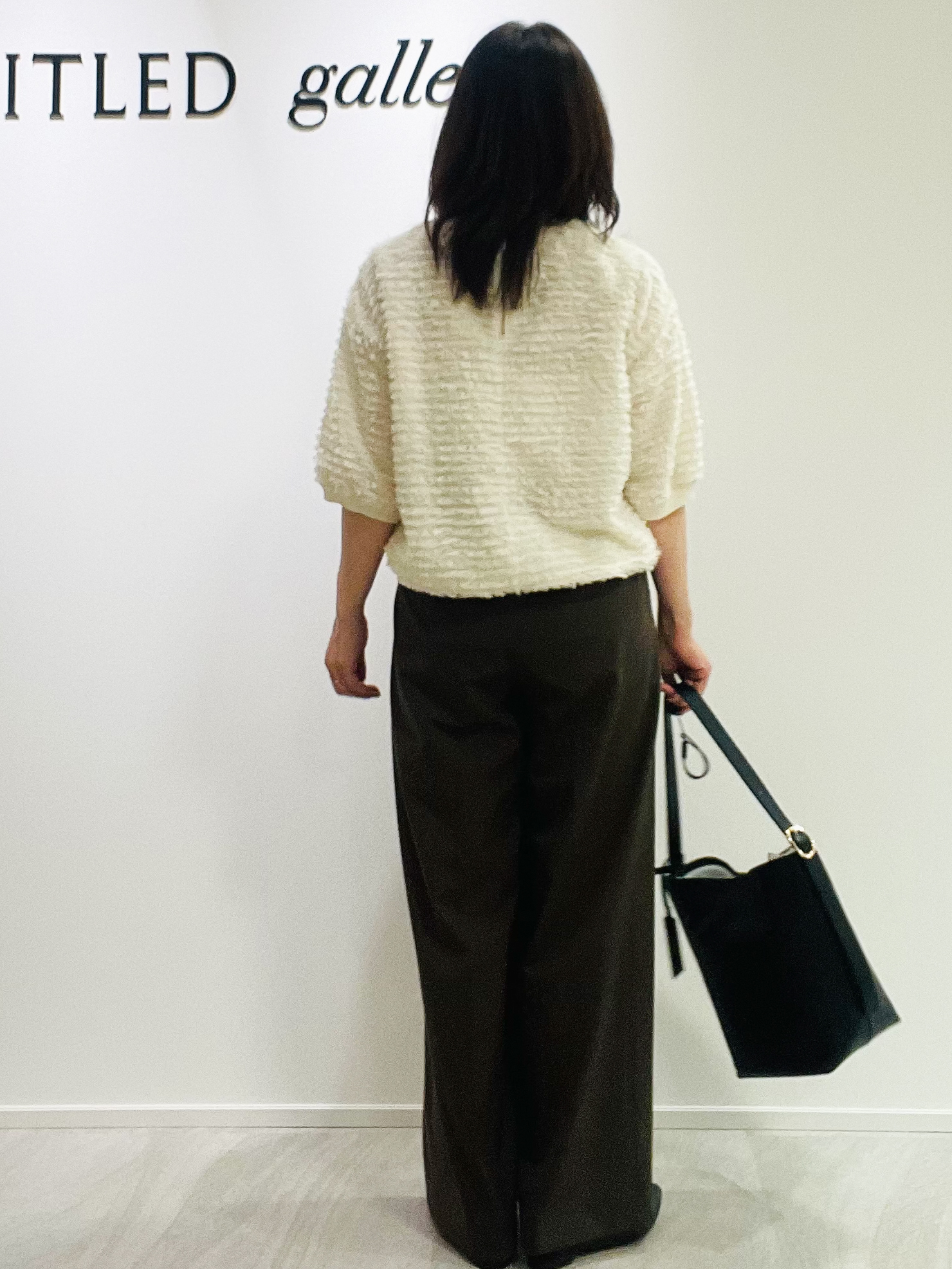 めいさんの「UNTITLED｜【秋映え/体型カバー】フェザージャガードプルオーバー」を使ったコーディネート