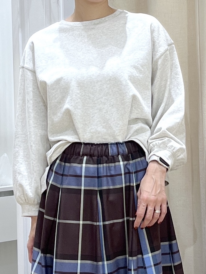 canaさんの「Dessin｜【洗える/7色展開/XS-L】バックヘンリーミニ裏毛 長袖」を使ったコーディネート