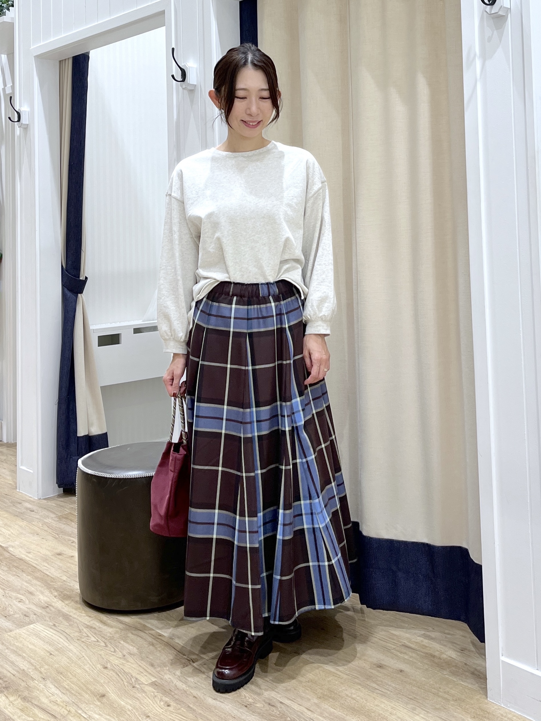 canaさんの「Dessin｜【洗える/7色展開/XS-L】バックヘンリーミニ裏毛 長袖」を使ったコーディネート