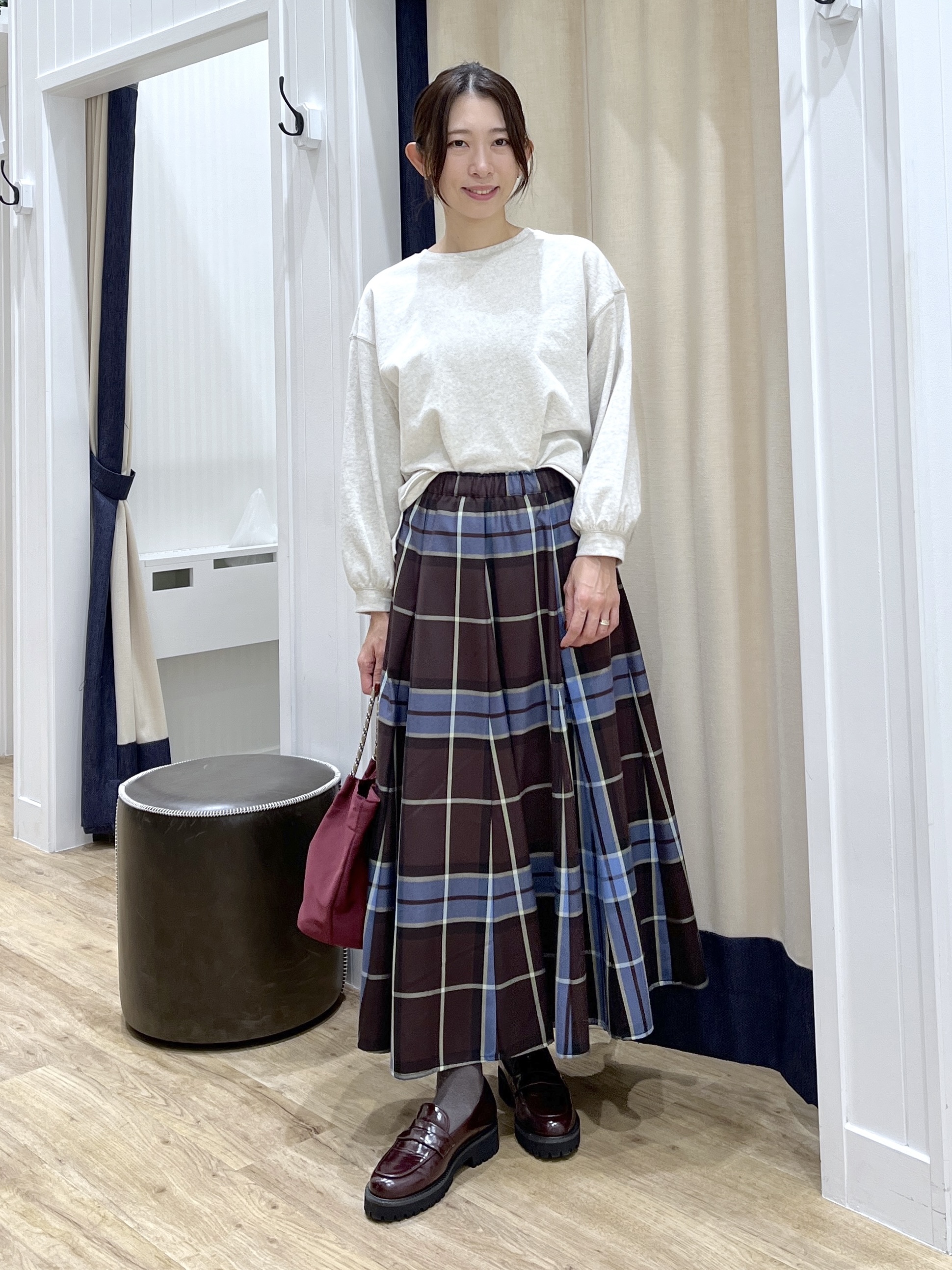 canaさんの「Dessin｜【洗える/7色展開/XS-L】バックヘンリーミニ裏毛 長袖」を使ったコーディネート