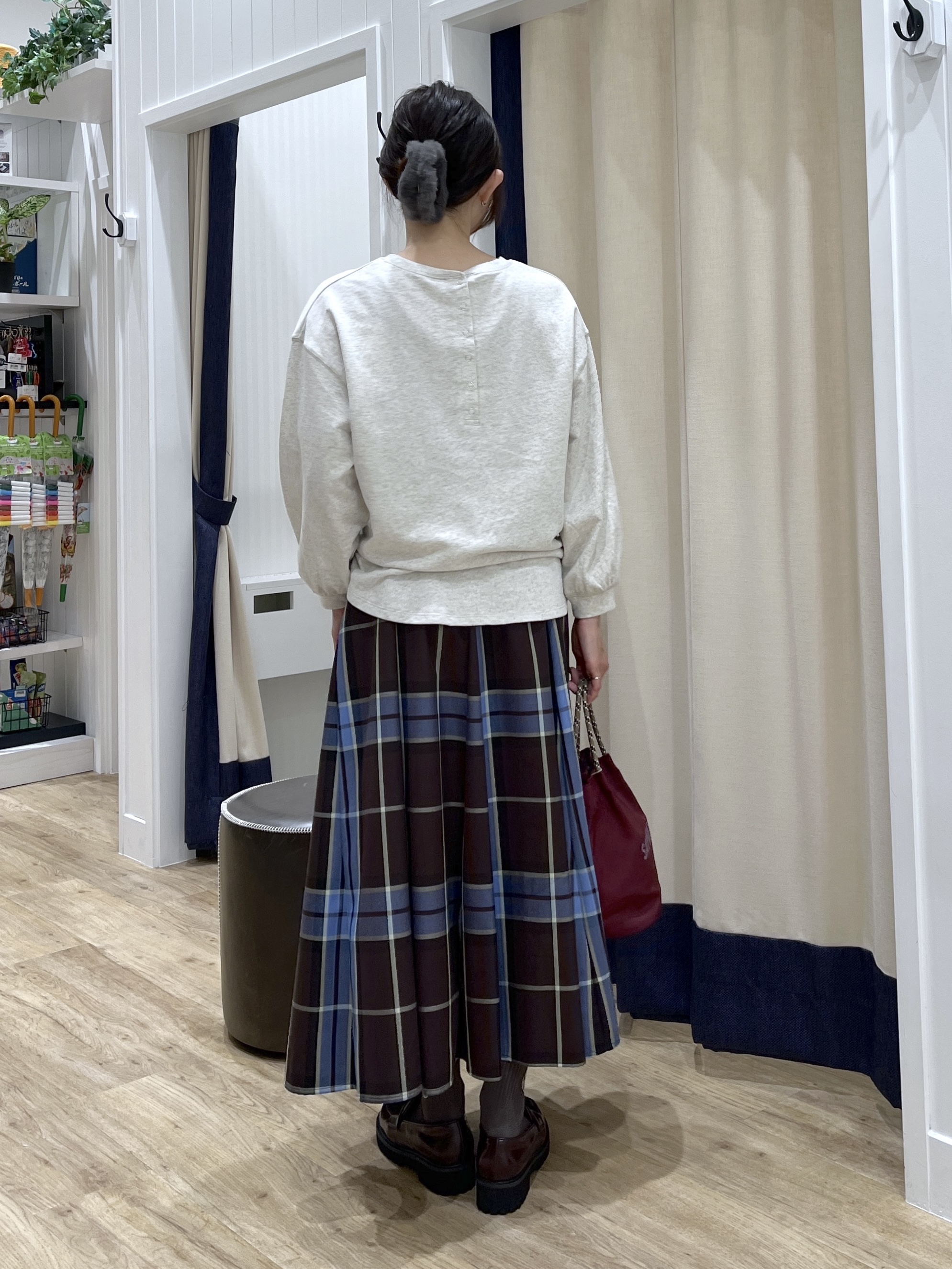 canaさんの「Dessin｜【洗える/7色展開/XS-L】バックヘンリーミニ裏毛 長袖」を使ったコーディネート