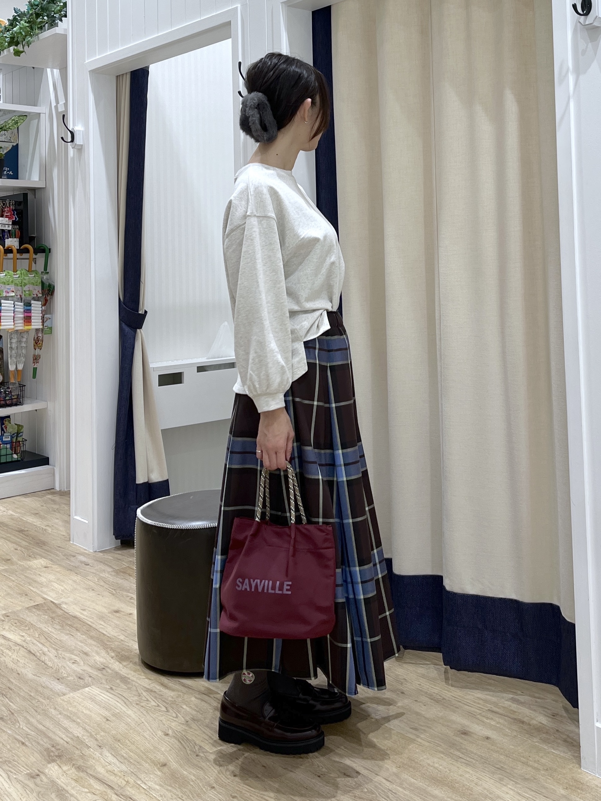 canaさんの「Dessin｜【洗える/7色展開/XS-L】バックヘンリーミニ裏毛 長袖」を使ったコーディネート