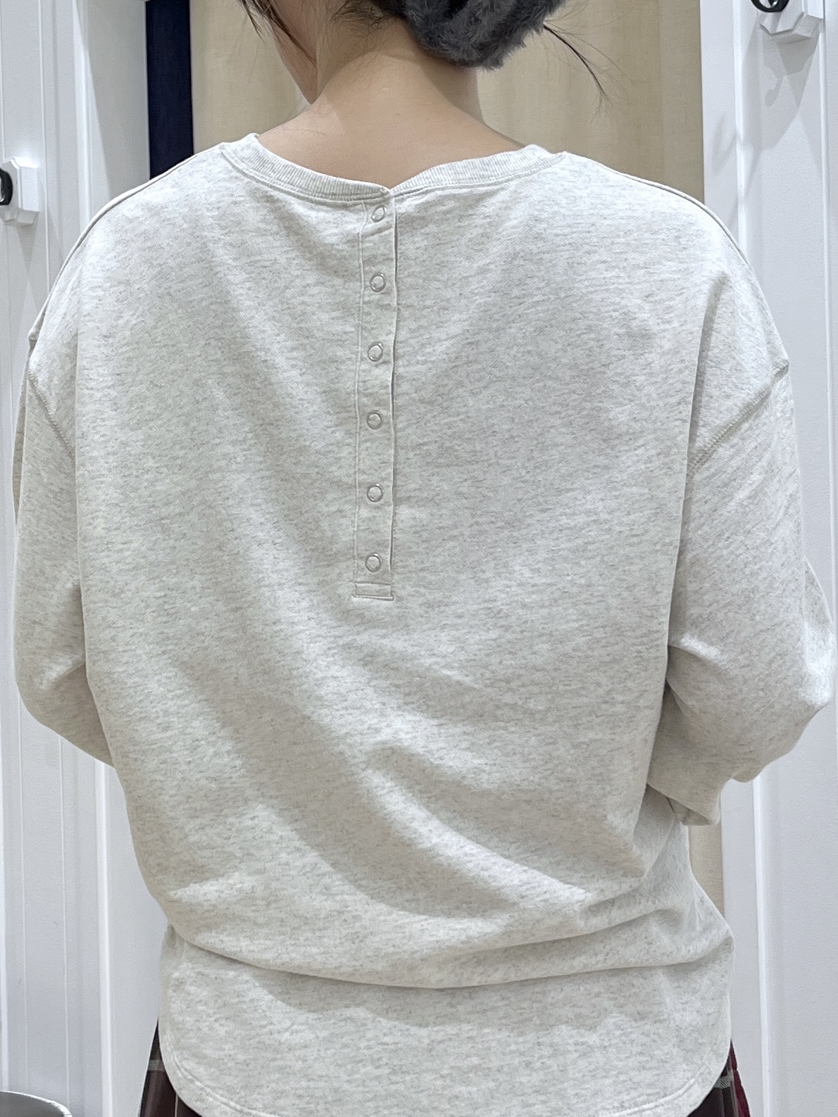 canaさんの「Dessin｜【洗える/7色展開/XS-L】バックヘンリーミニ裏毛 長袖」を使ったコーディネート